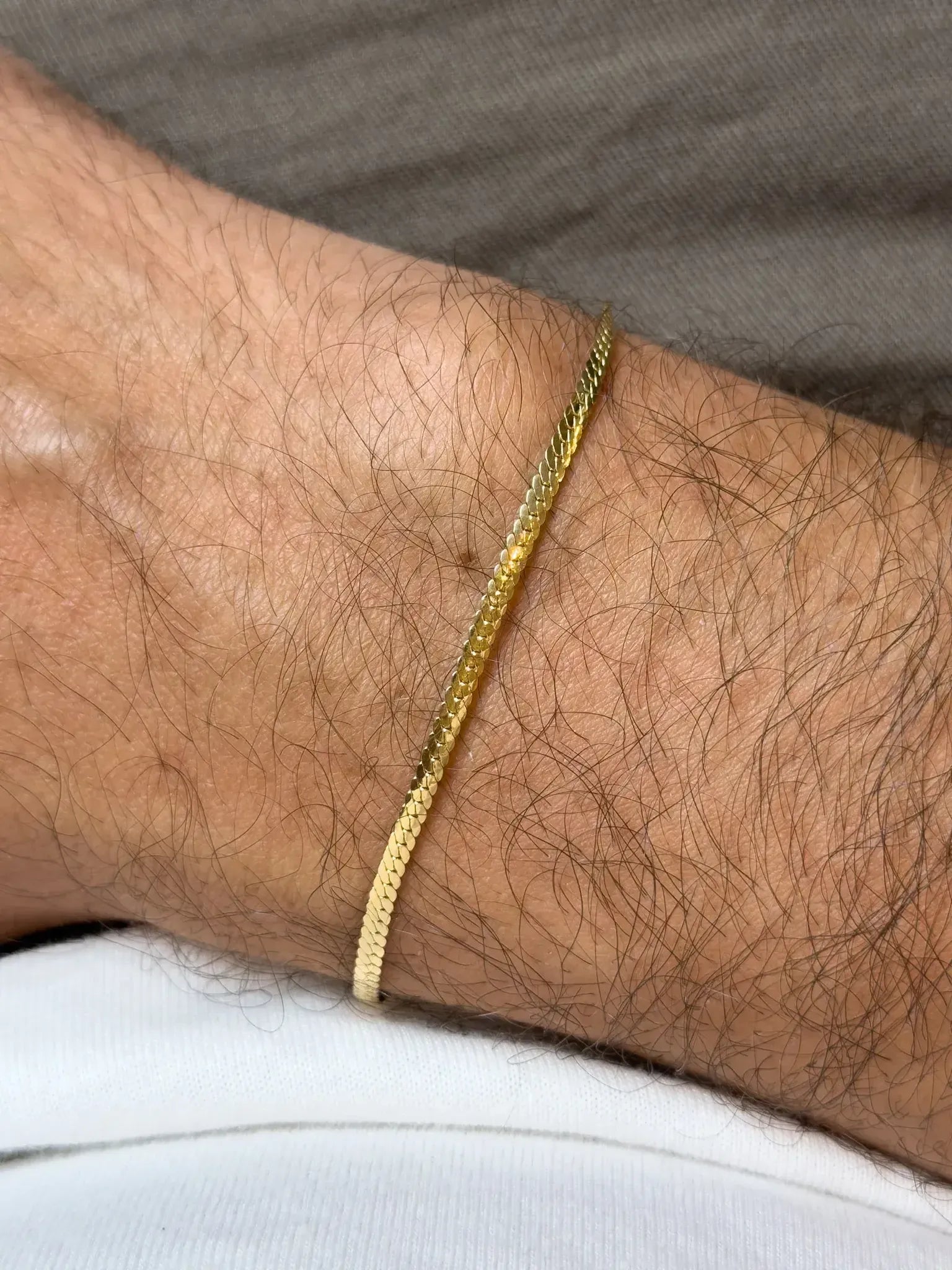Bracelet en or jaune 18k - Isidore - Moyen Modèle - Atelier Victor