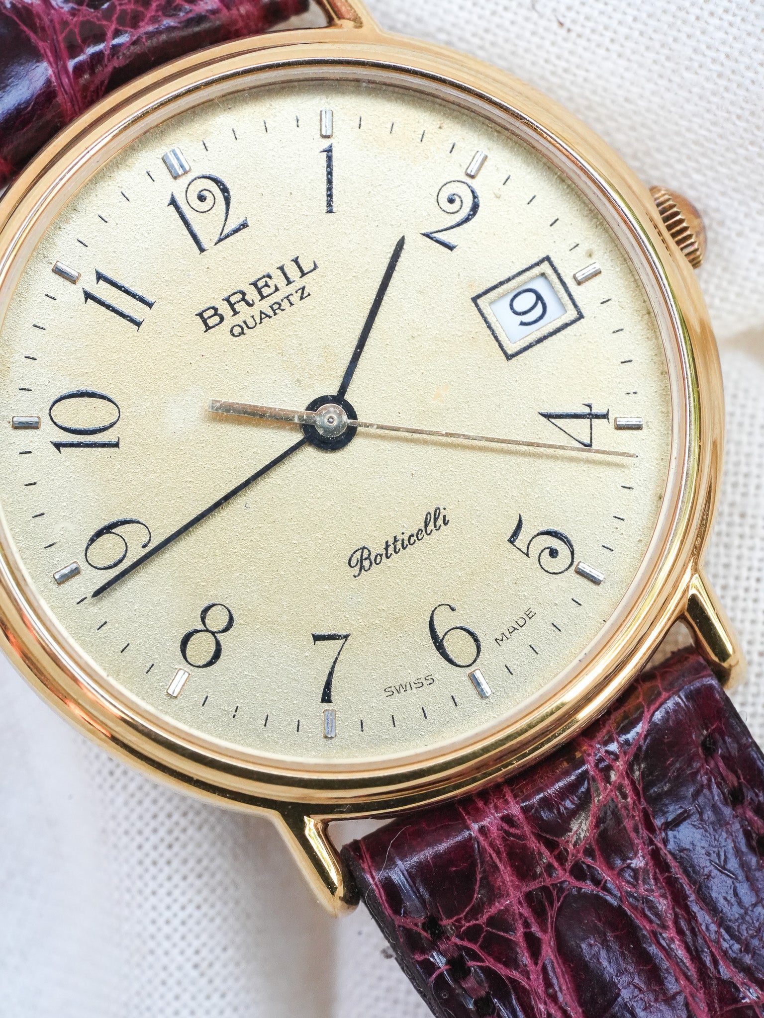 Breil - Arabe Or Date- NOS - 1980s - Atelier Victor - Vintage Watch Shop