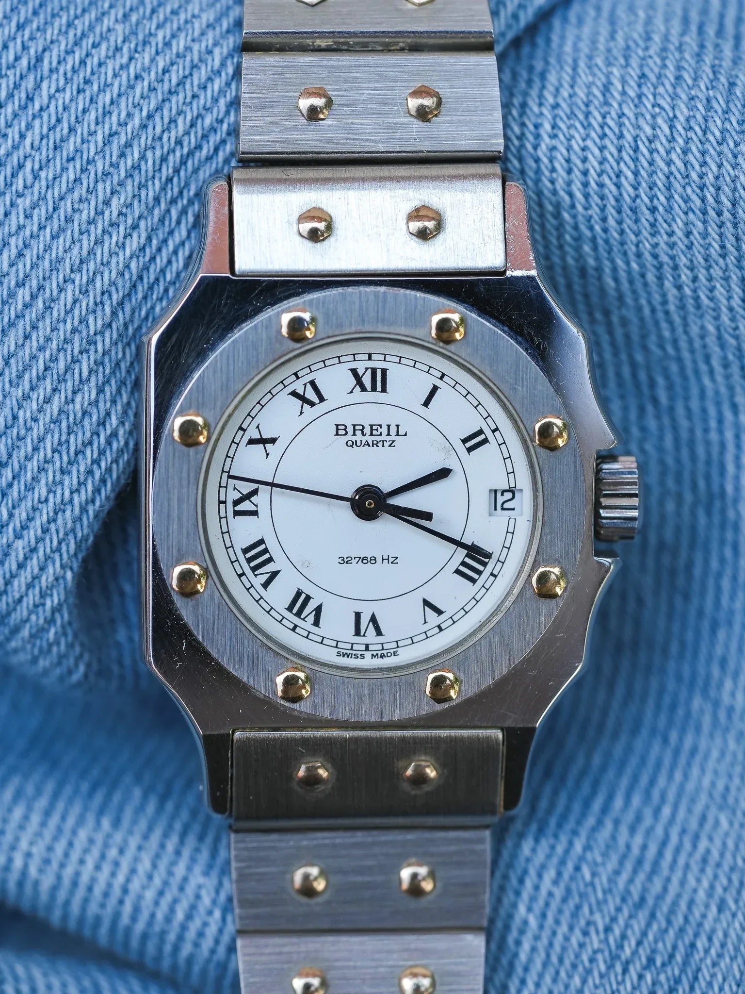 Breil - Mini "Santos" Acier - NOS - 1980s - Atelier Victor