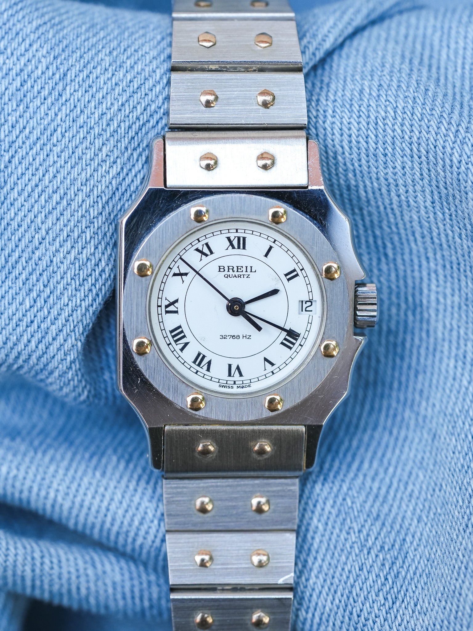 Breil - Mini "Santos" Acier - NOS - 1980s - Atelier Victor - Vintage Watch Shop