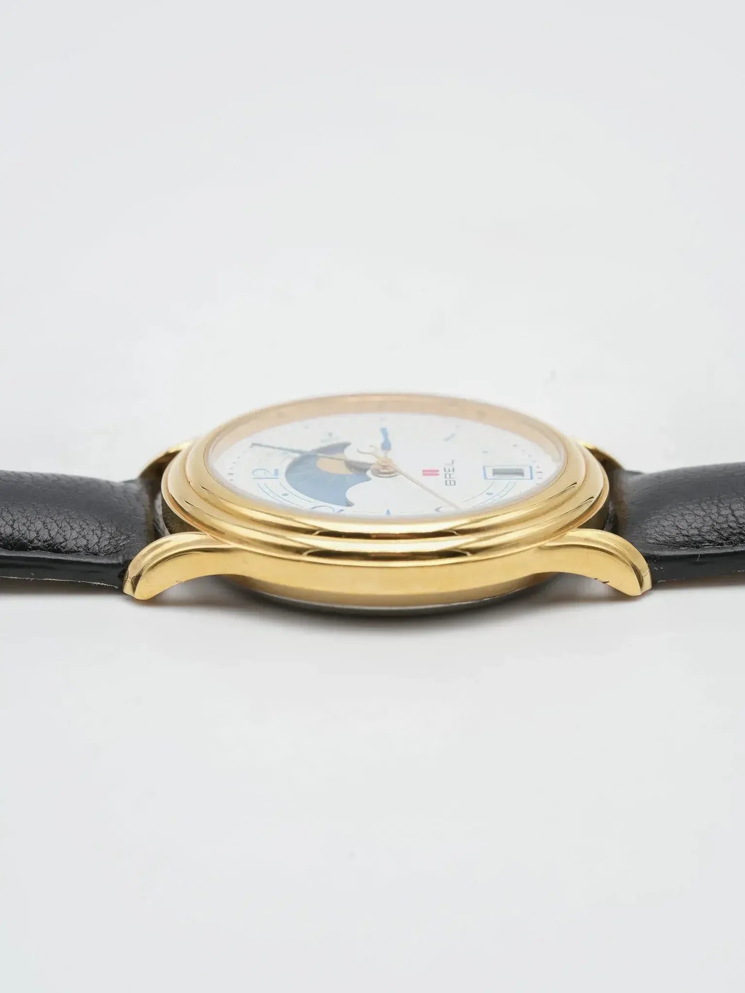 BREIL/ブレイル　LA LUNA/ラルーナ　Moon Fase　ムーンフェイズ　メンズ腕時計　クォーツ　ゴールド 　ヴィンテージ　アンティーク　8101　SH298 BREIL/ブレイル LA LUNA/ラルーナ Moon Fase ムーンフェイズ メンズ