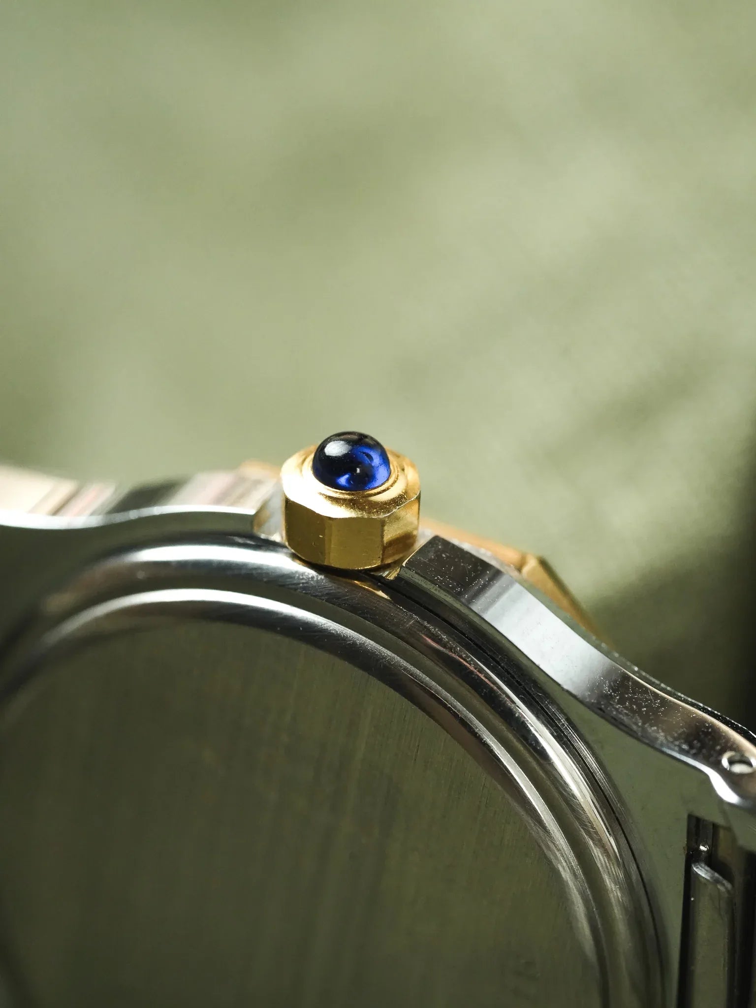 Breil - "Santos" Octogonale Acier Or - 1980s - Atelier Victor