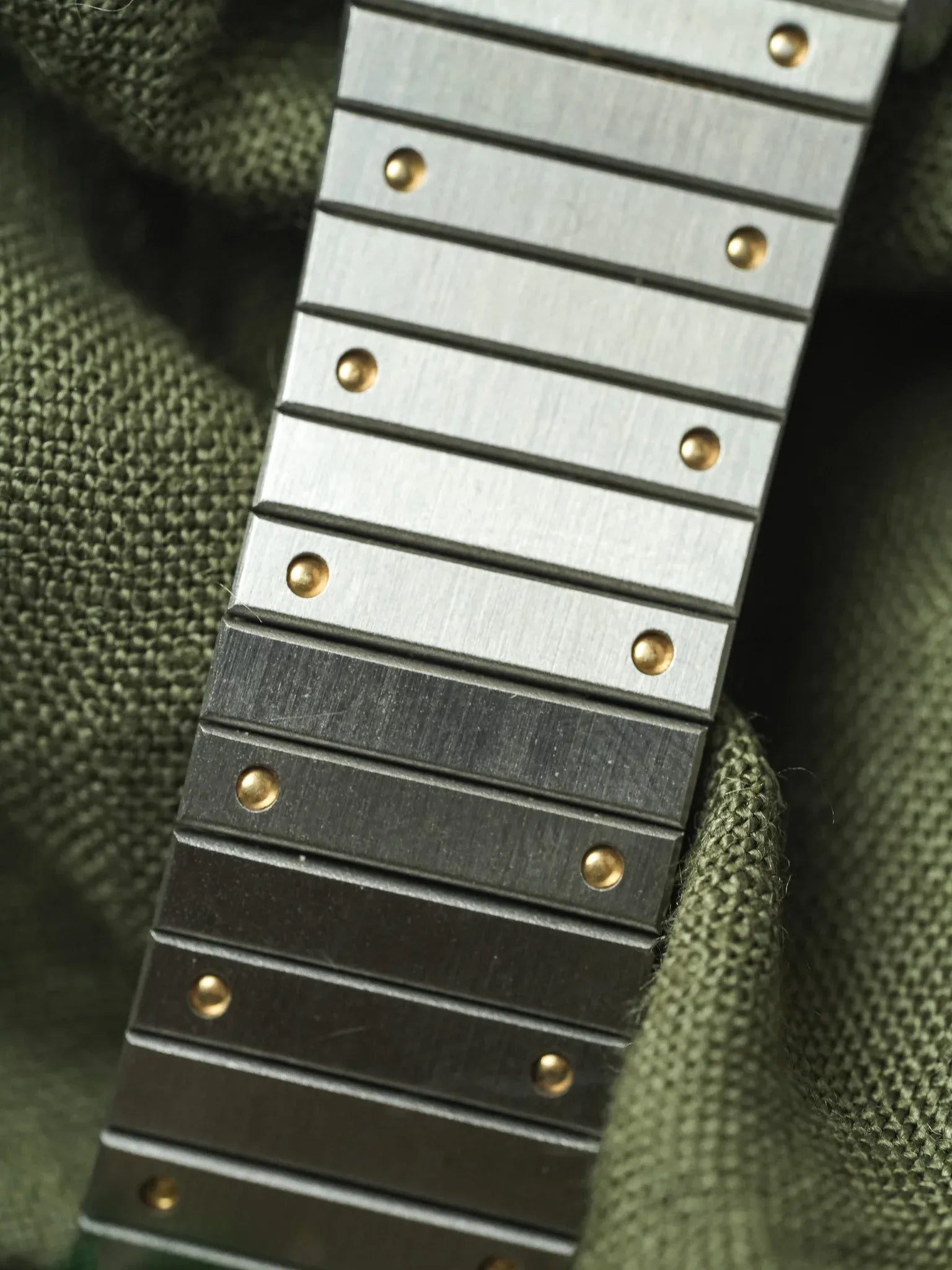 Breil - "Santos" Octogonale Acier Or - 1980s - Atelier Victor