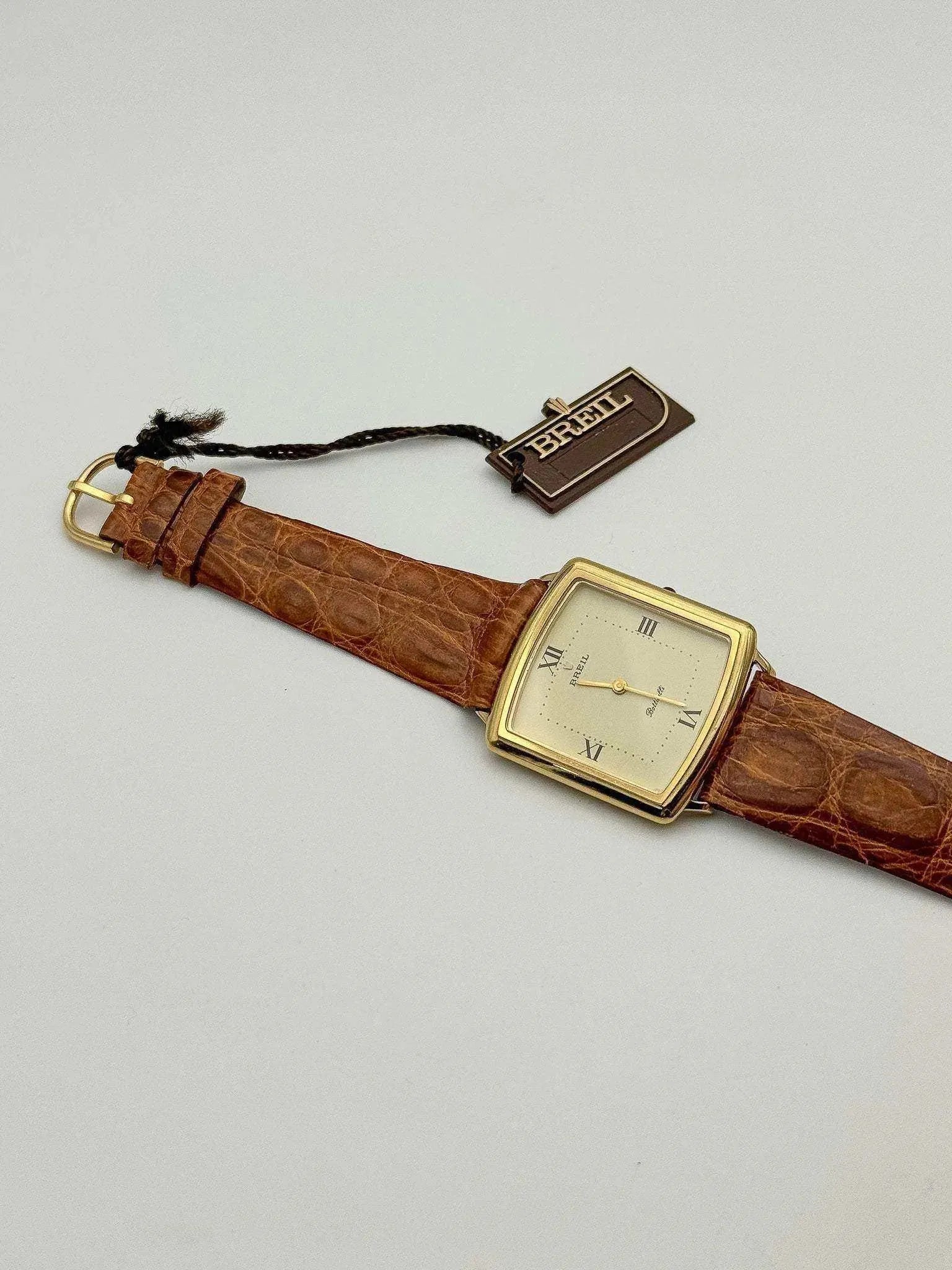 Breil - Square Gold - NOS - 1960's - Atelier Victor Paris - Vintage Watch Shop Dubai