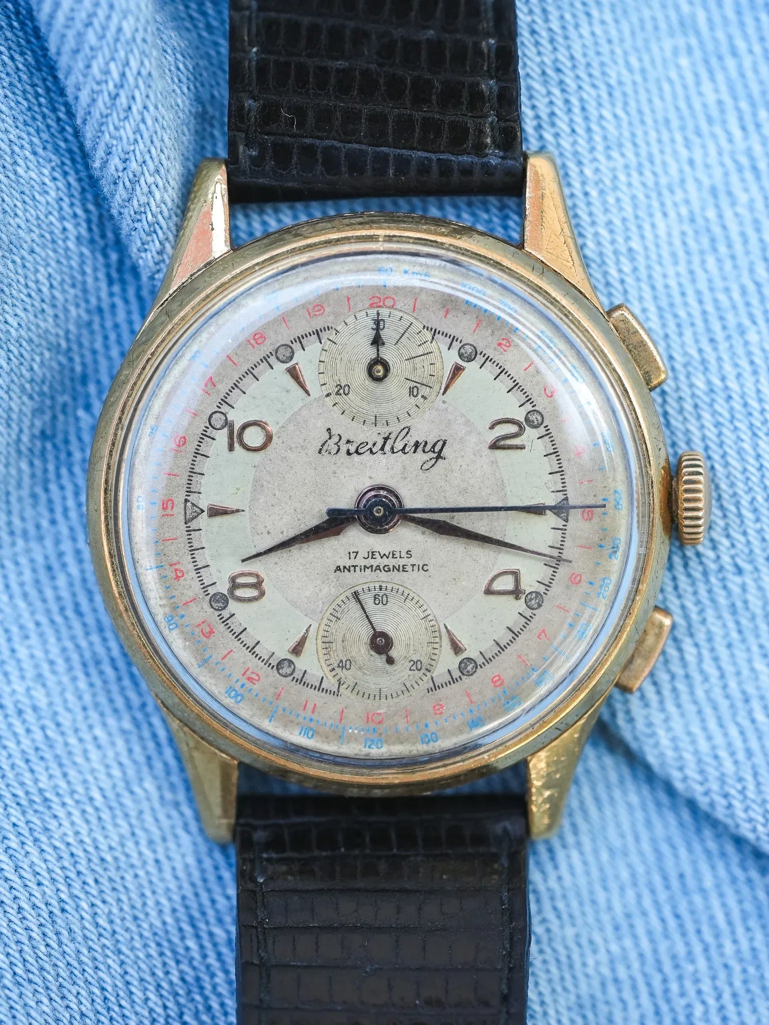 Breitling - 178 Chronographe Venus 170 Patine - 1950s - Atelier Victor