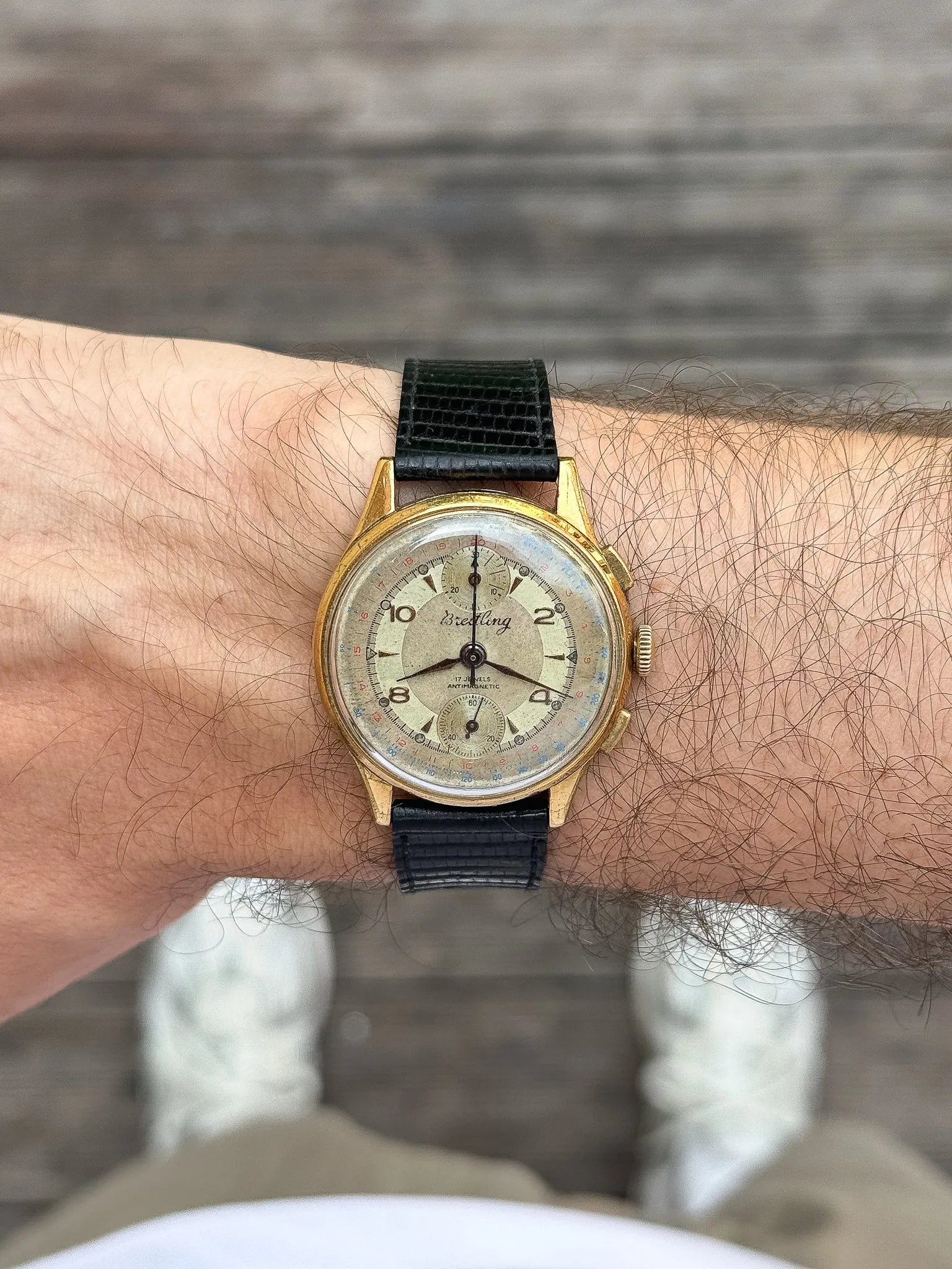 Breitling - 178 Chronographe Venus 170 Patine - 1950s - Atelier Victor