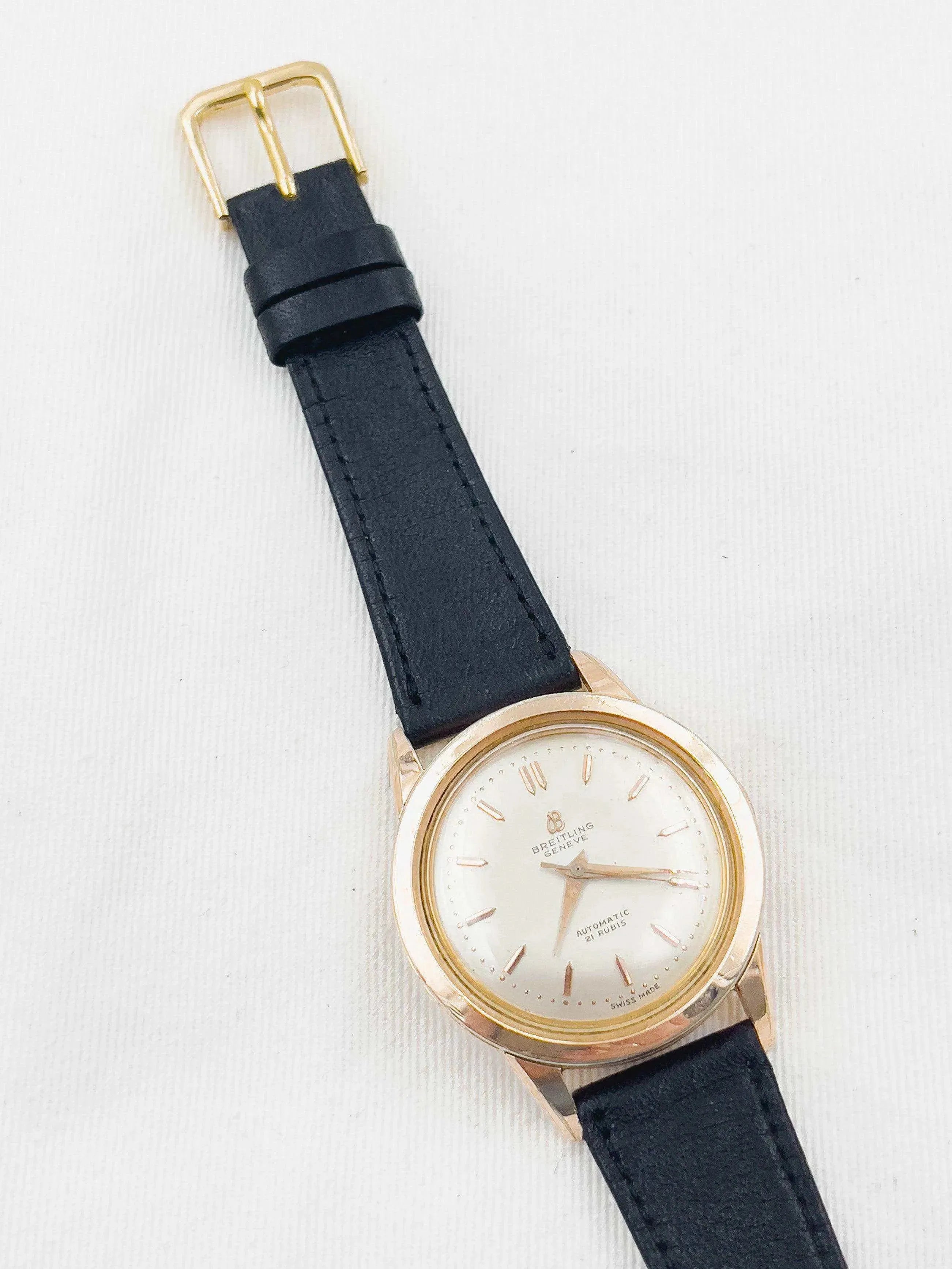 Breitling - Bidynator plaqué or rose - 1950s - Atelier Victor