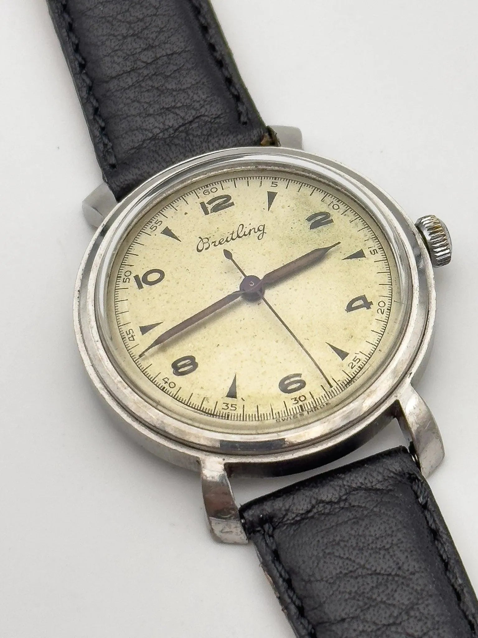 Breitling - Patine Tear Drop - 1950's - Atelier Victor Paris - Vintage Watch Shop Dubai