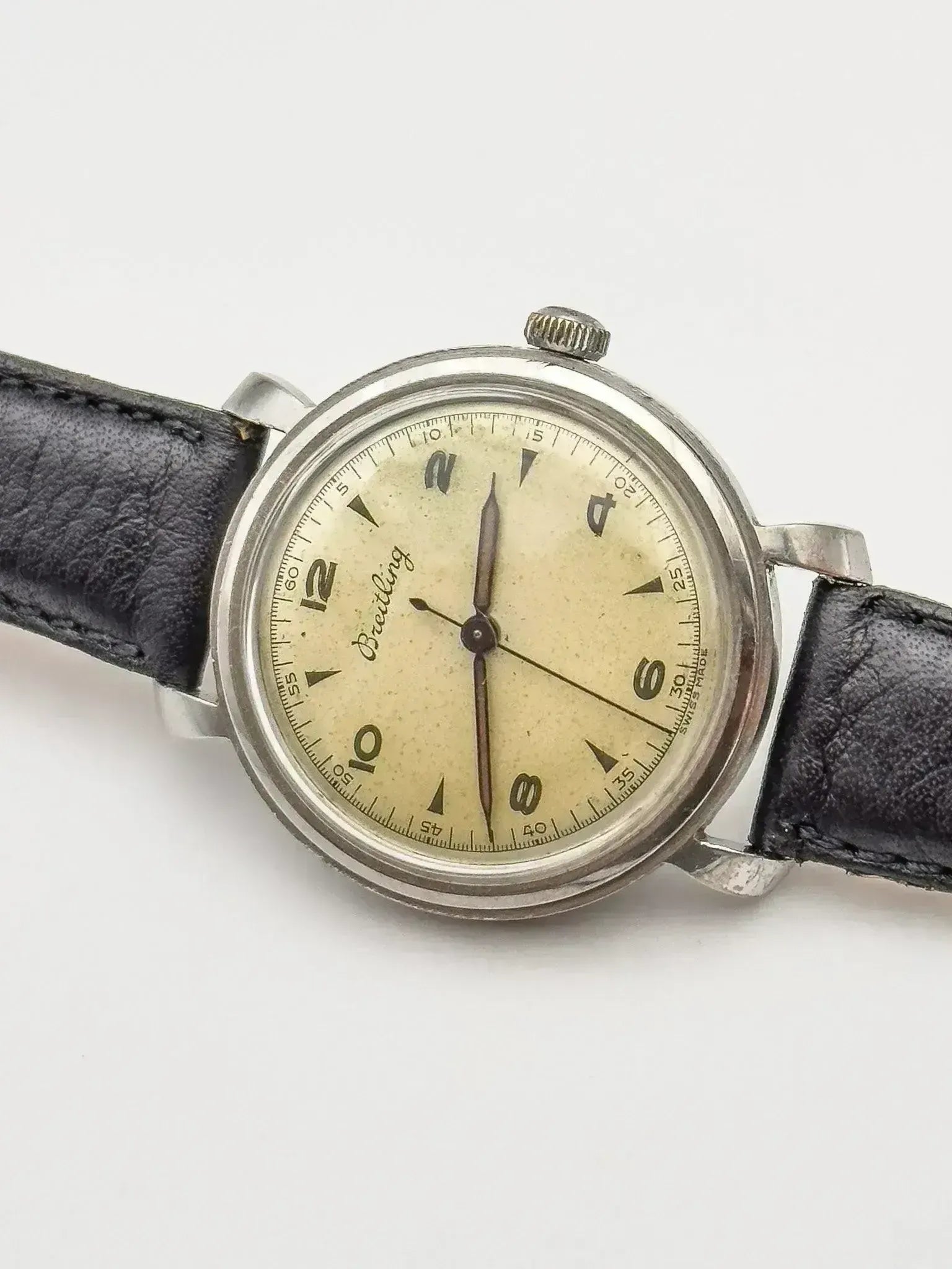 Breitling - Patine Tear Drop Acier - 1950s - Atelier Victor