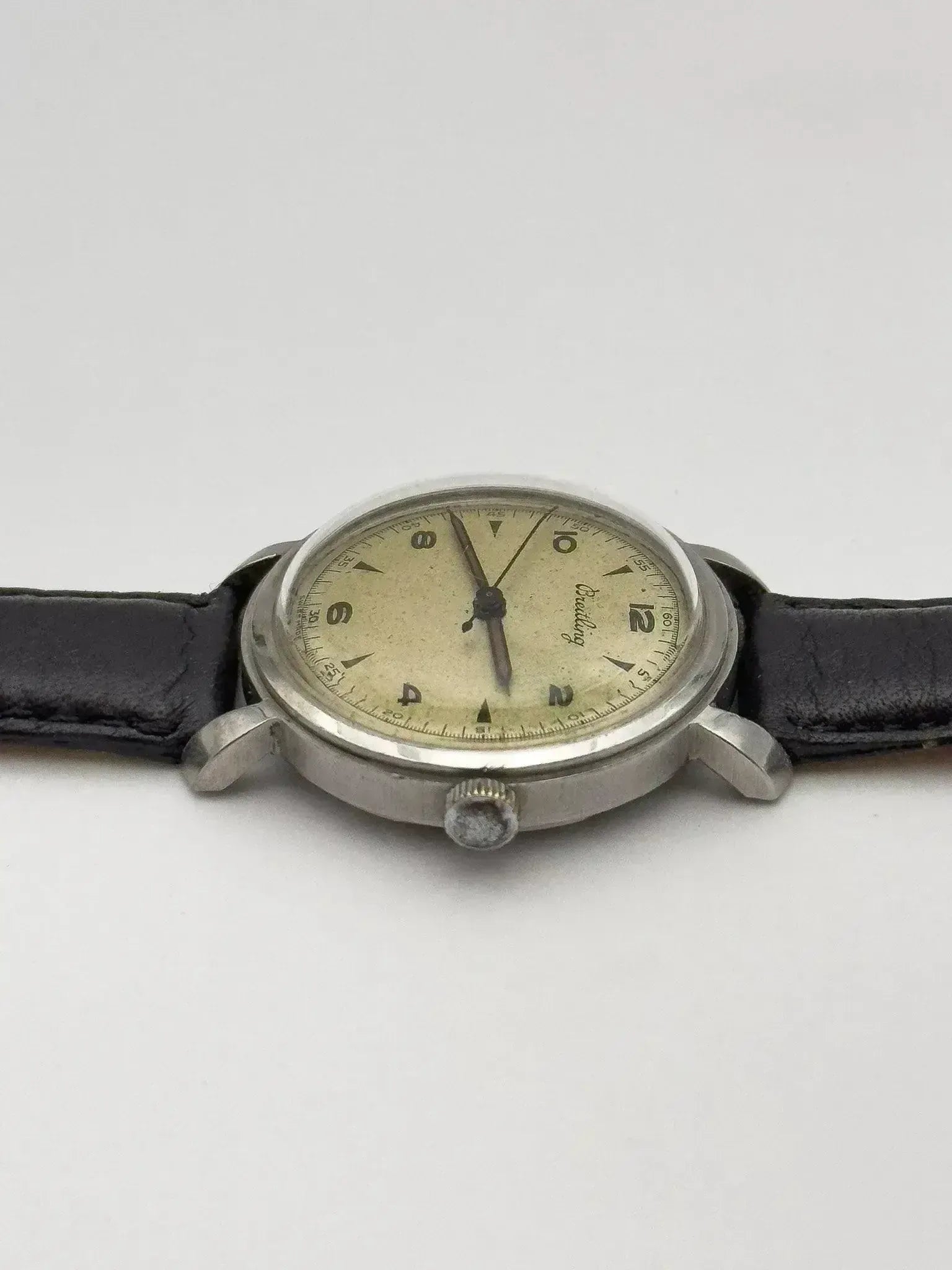 Breitling - Patine Tear Drop Acier - 1950s - Atelier Victor