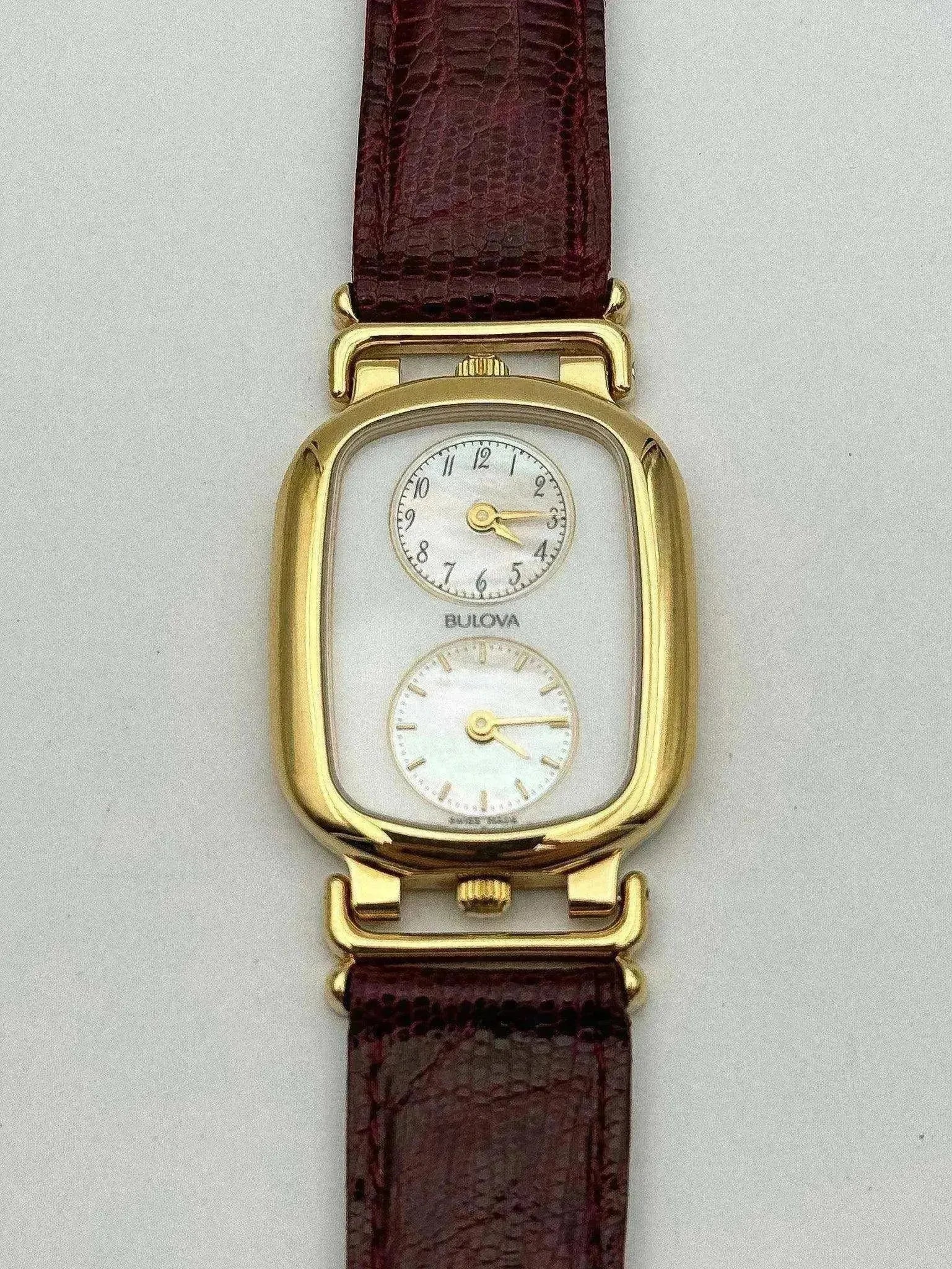 Bulova - Dual Time Nacre NOS - boite - 1990s - Atelier Victor