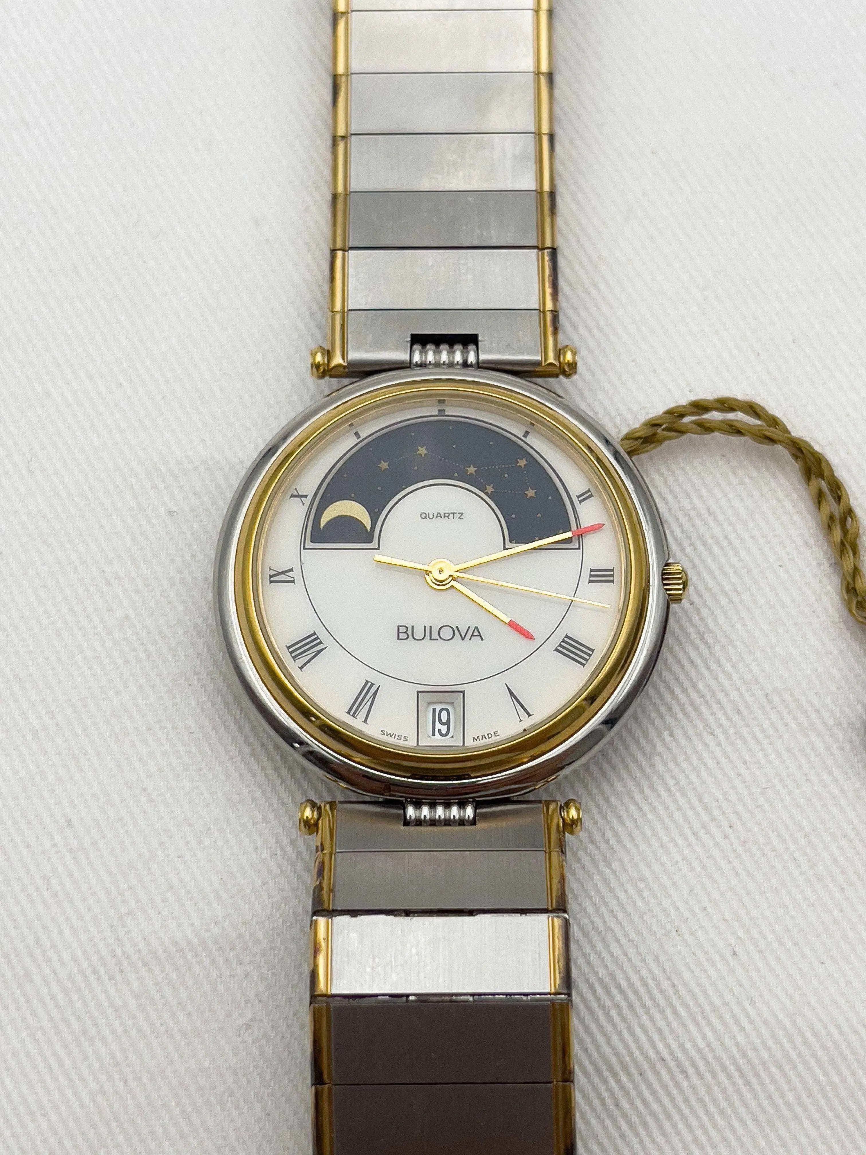 Bulova - Moonphase Steel - 1986 - Atelier Victor Paris - Vintage Watch Shop Dubai