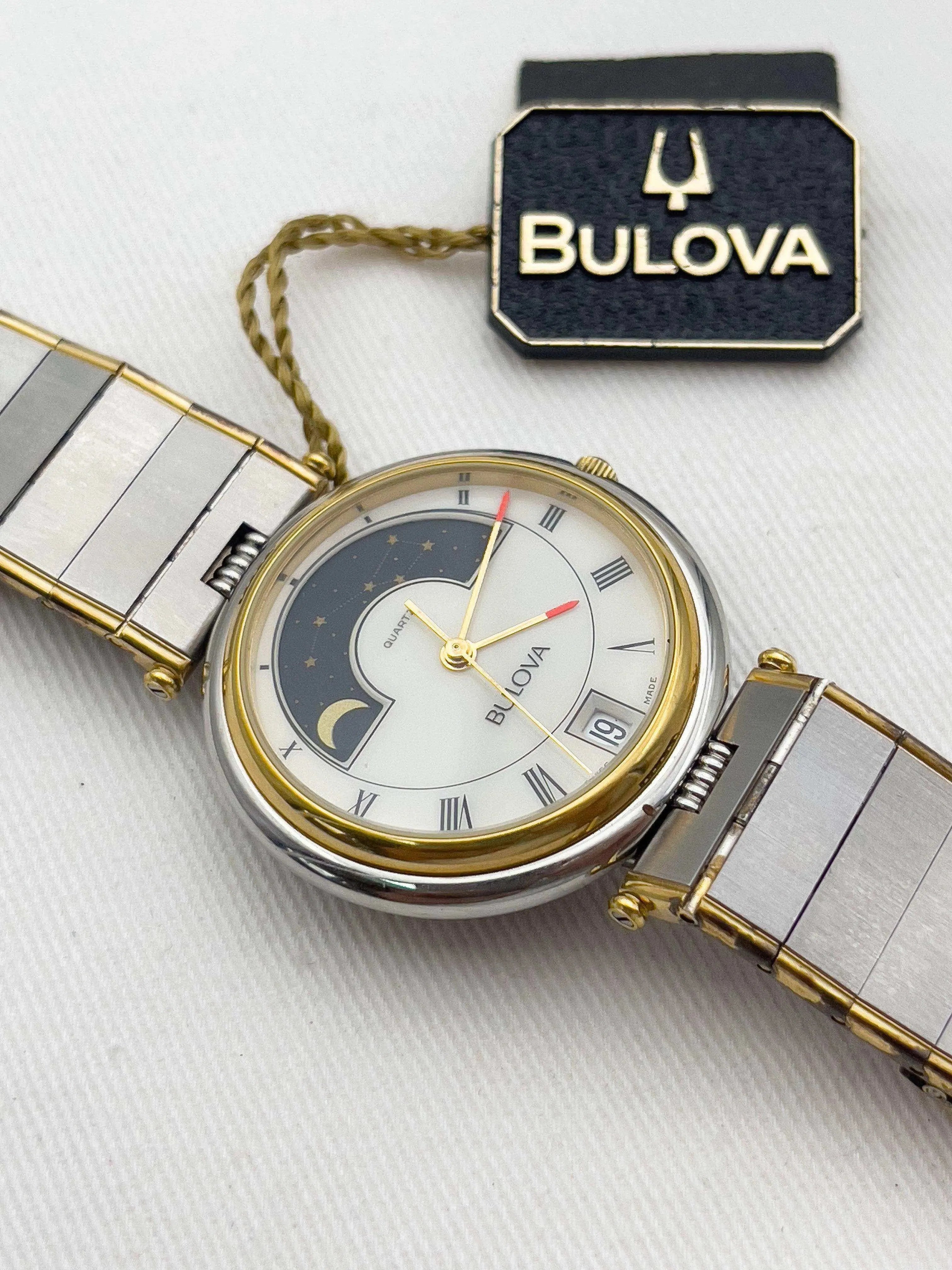 Bulova - Moonphase Steel - 1986 - Atelier Victor Paris - Vintage Watch Shop Dubai