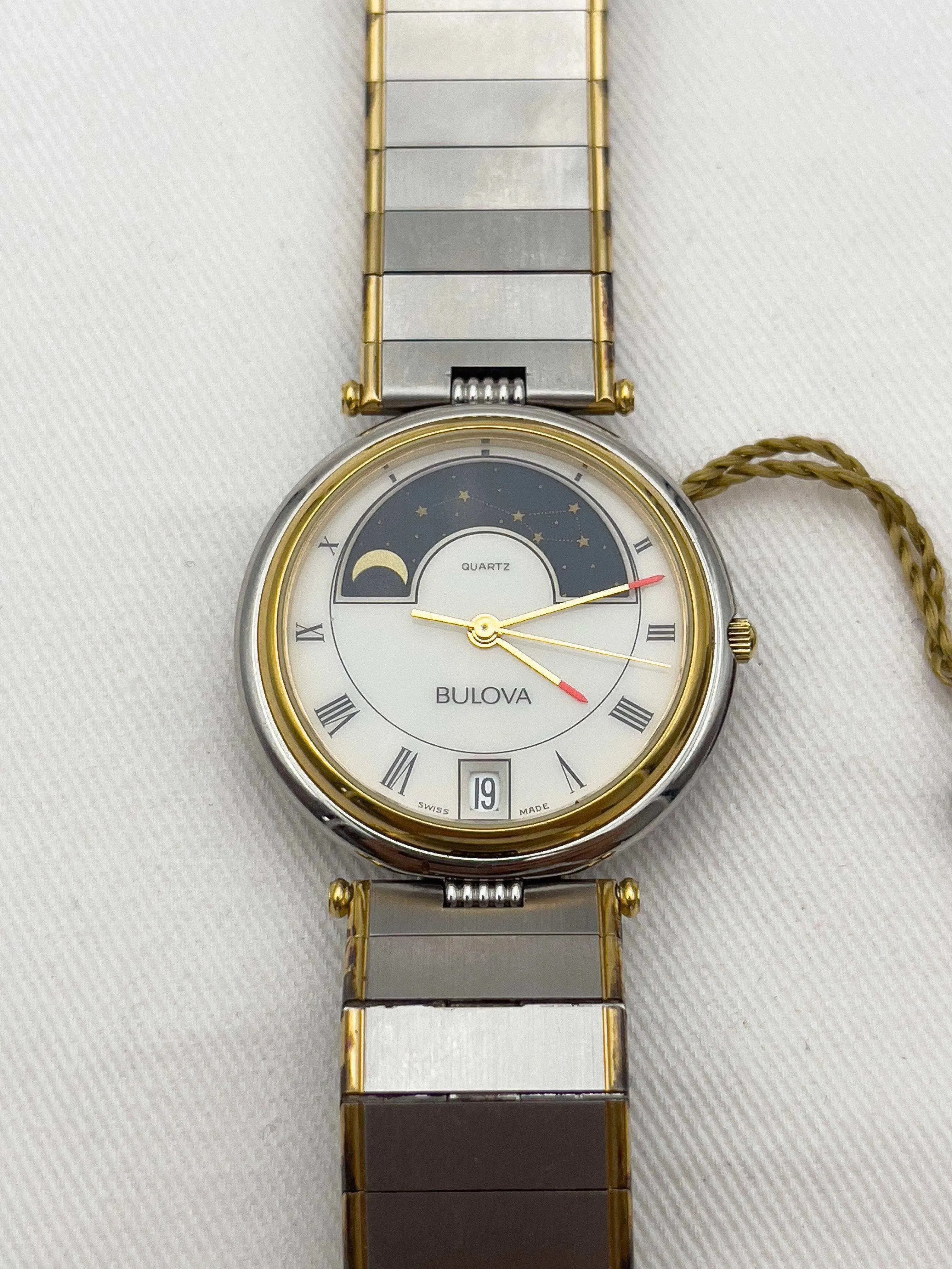 Bulova - Moonphase Steel - 1986 - Atelier Victor - Vintage  Shop
