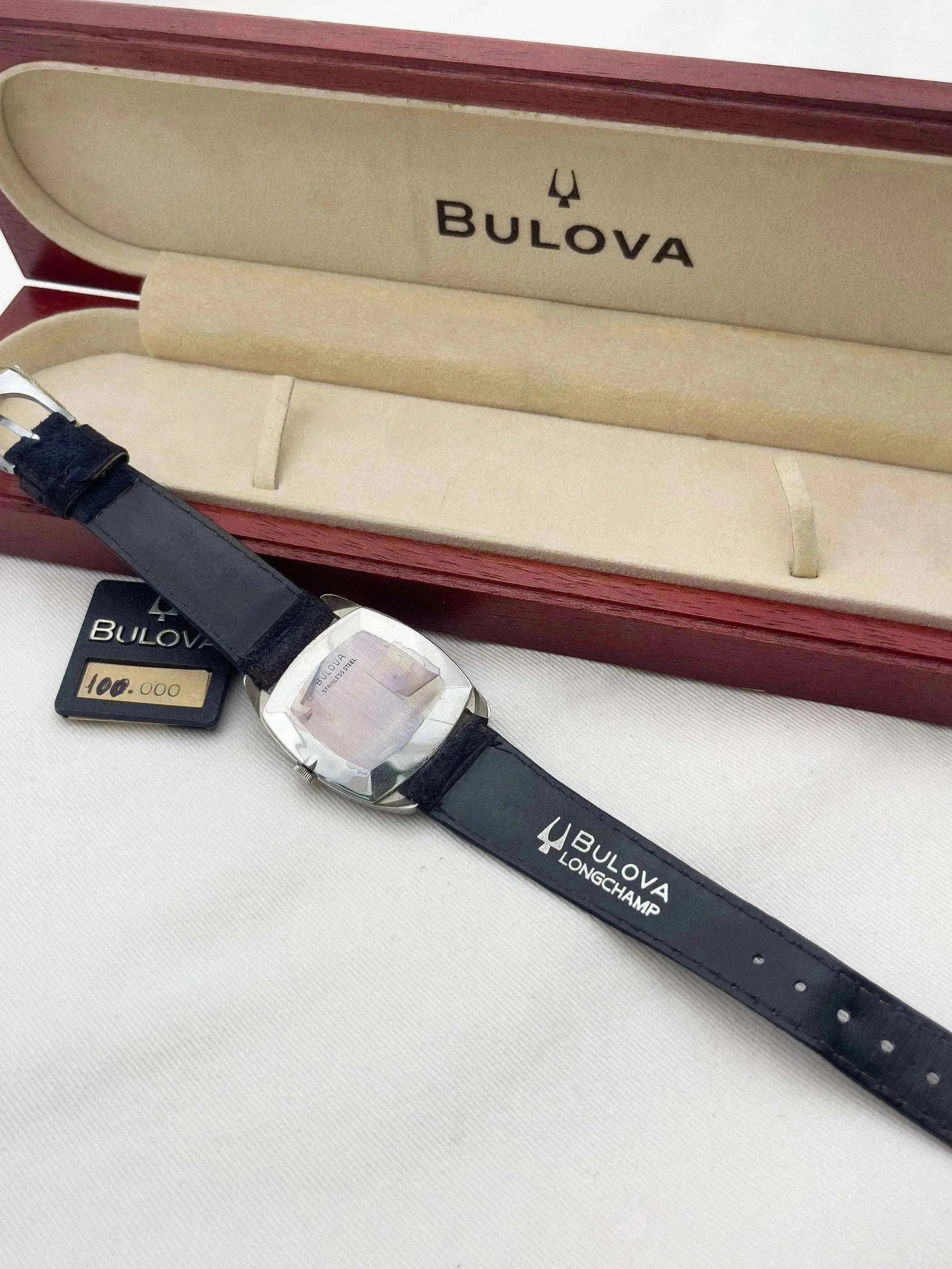 Bulova x Longtemps - Blue Dress Watch - NOS + boite - 1980s - Atelier Victor