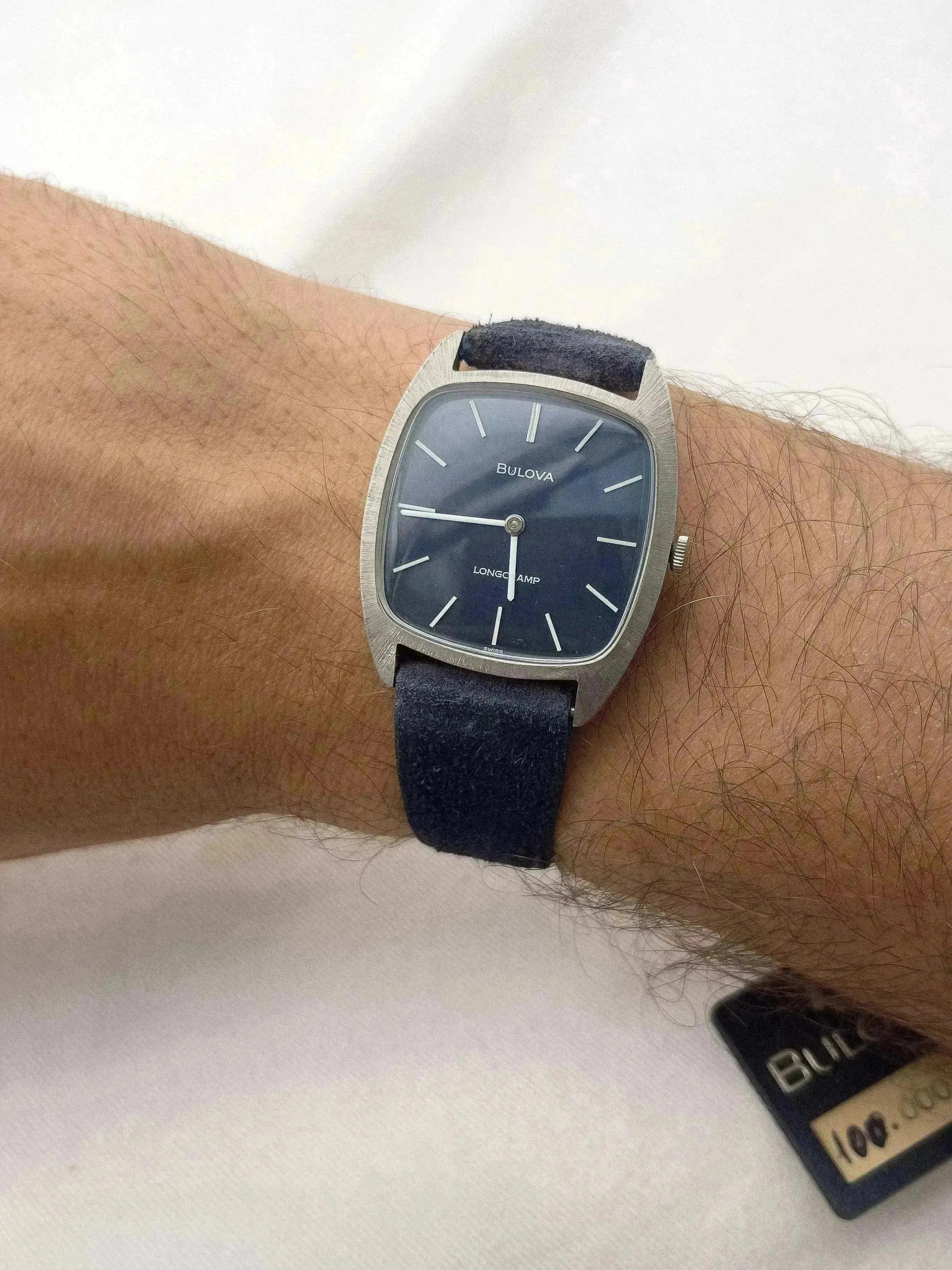 Bulova x Longtemps - Blue Dress Watch - NOS + boite - 1980s - Atelier Victor