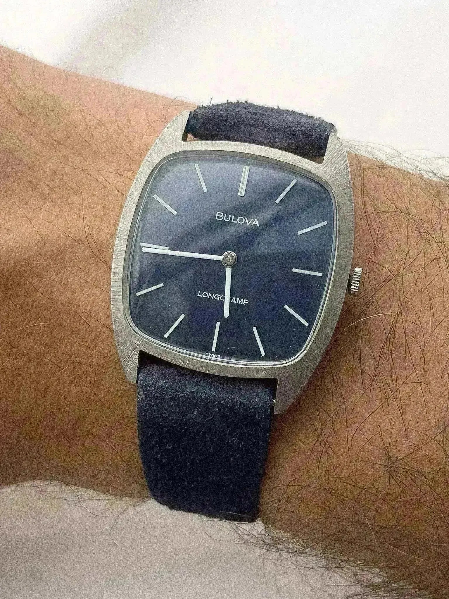Bulova x Longtemps - Dress Watch Bleu - NOS + boite - 1980s - Atelier Victor