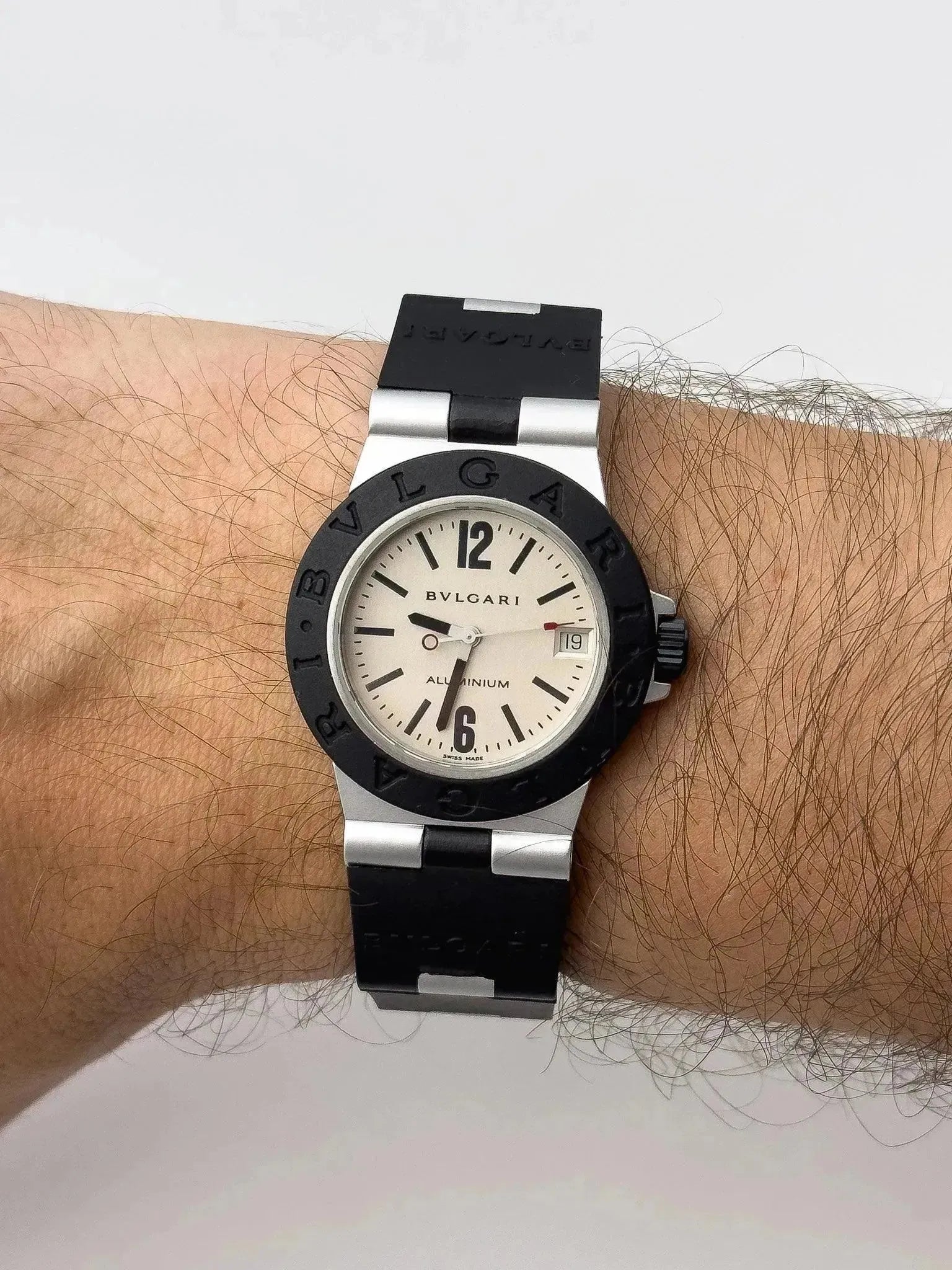 Bvlgari - Aluminium 32mm - Full Set - 1998 - Atelier Victor Paris - Vintage Watch Shop Dubai