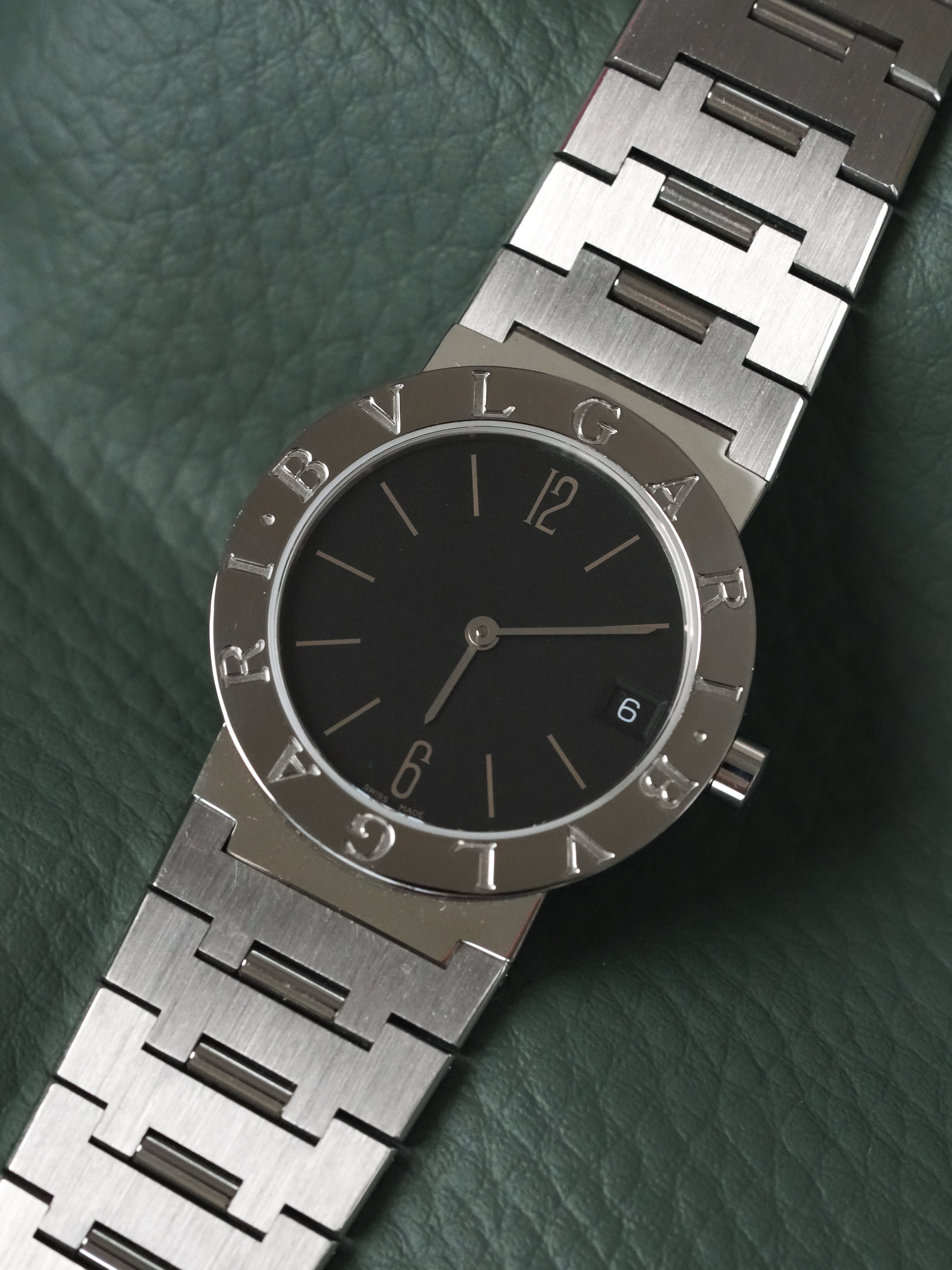 Bvlgari - BB30SS Acier Cadran noir - 2000s - Atelier Victor