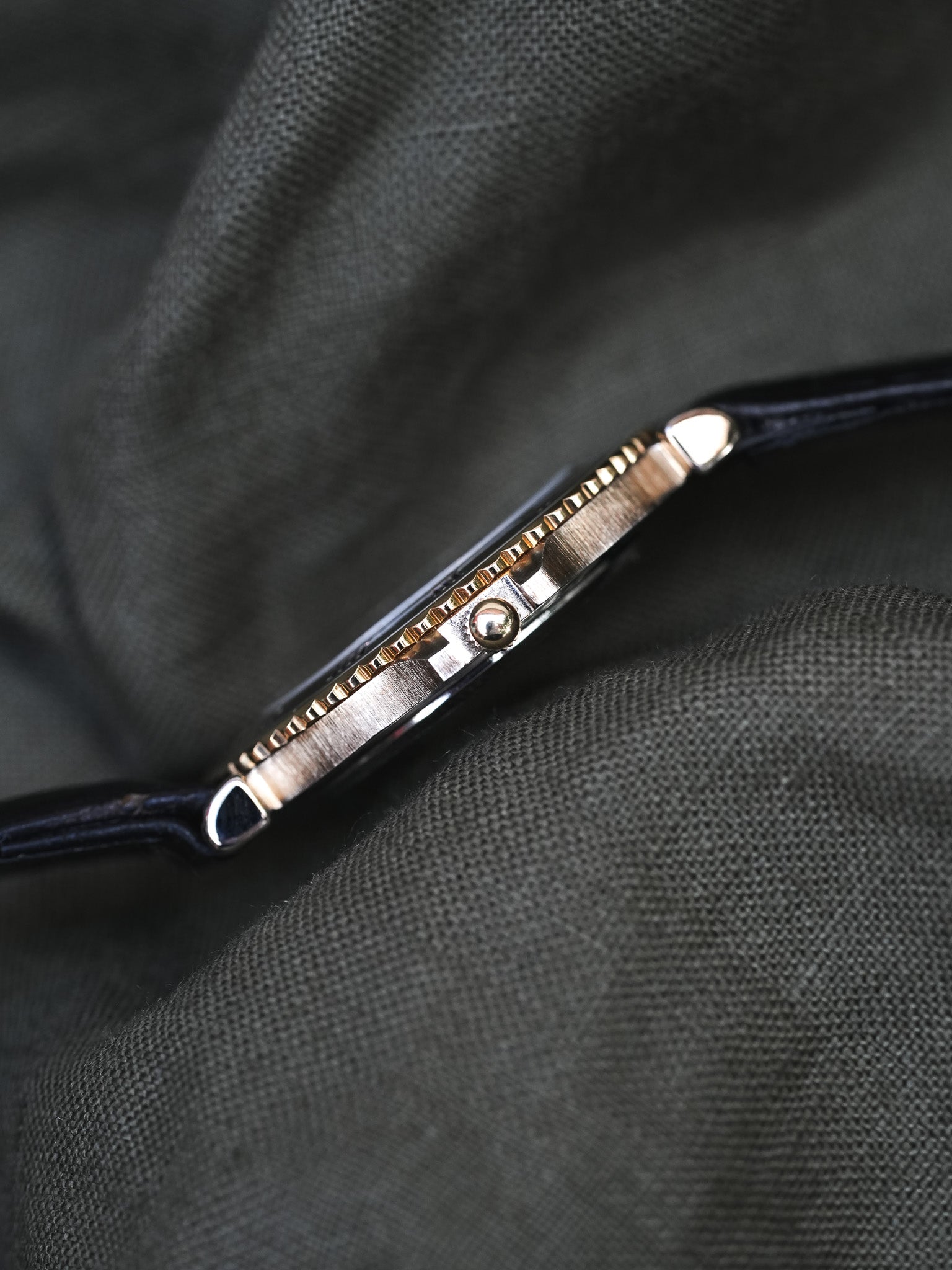 Cadet - Acier Or Cadran noir - 1990s - Atelier Victor Paris - Vintage Watch Shop Dubai
