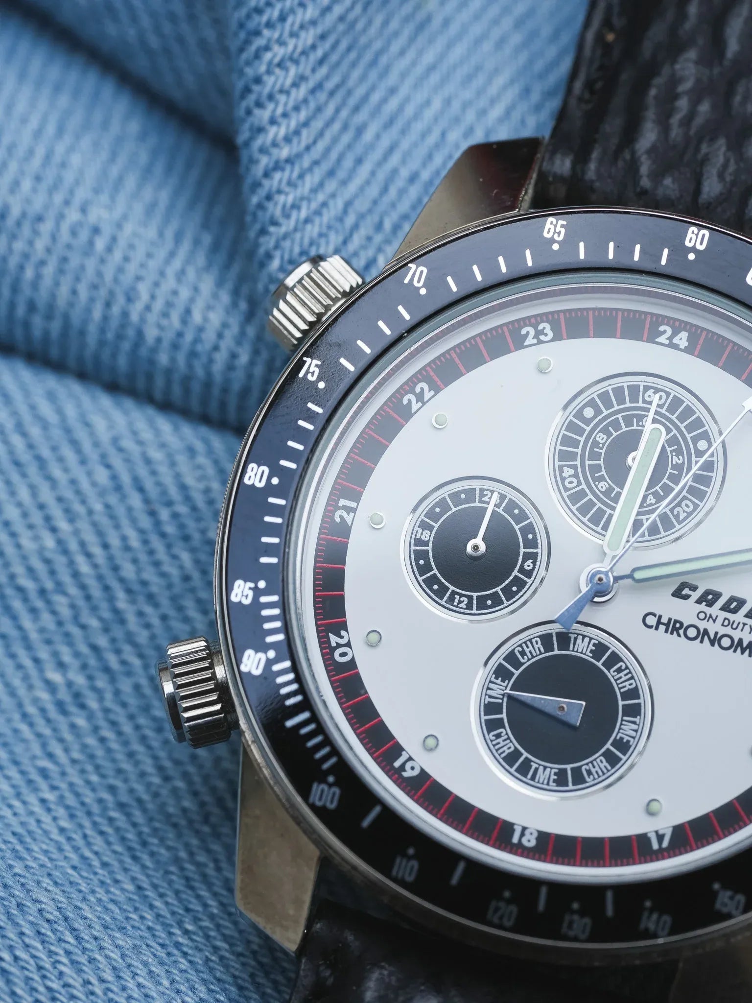 Cadet - Chronographe Panda multifonctions - NOS - 1980s - Atelier Victor