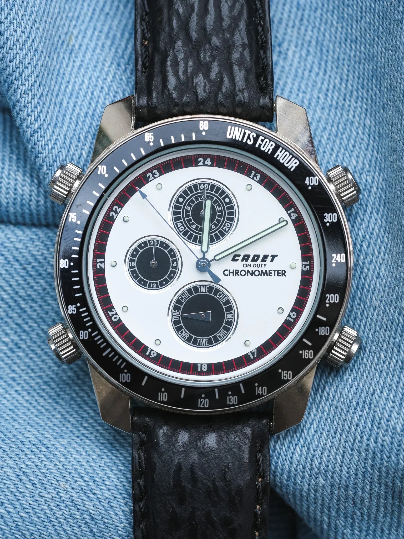 Cadet - Chronographe Panda multifonctions - NOS - 1980s - Atelier Victor - Vintage  Shop
