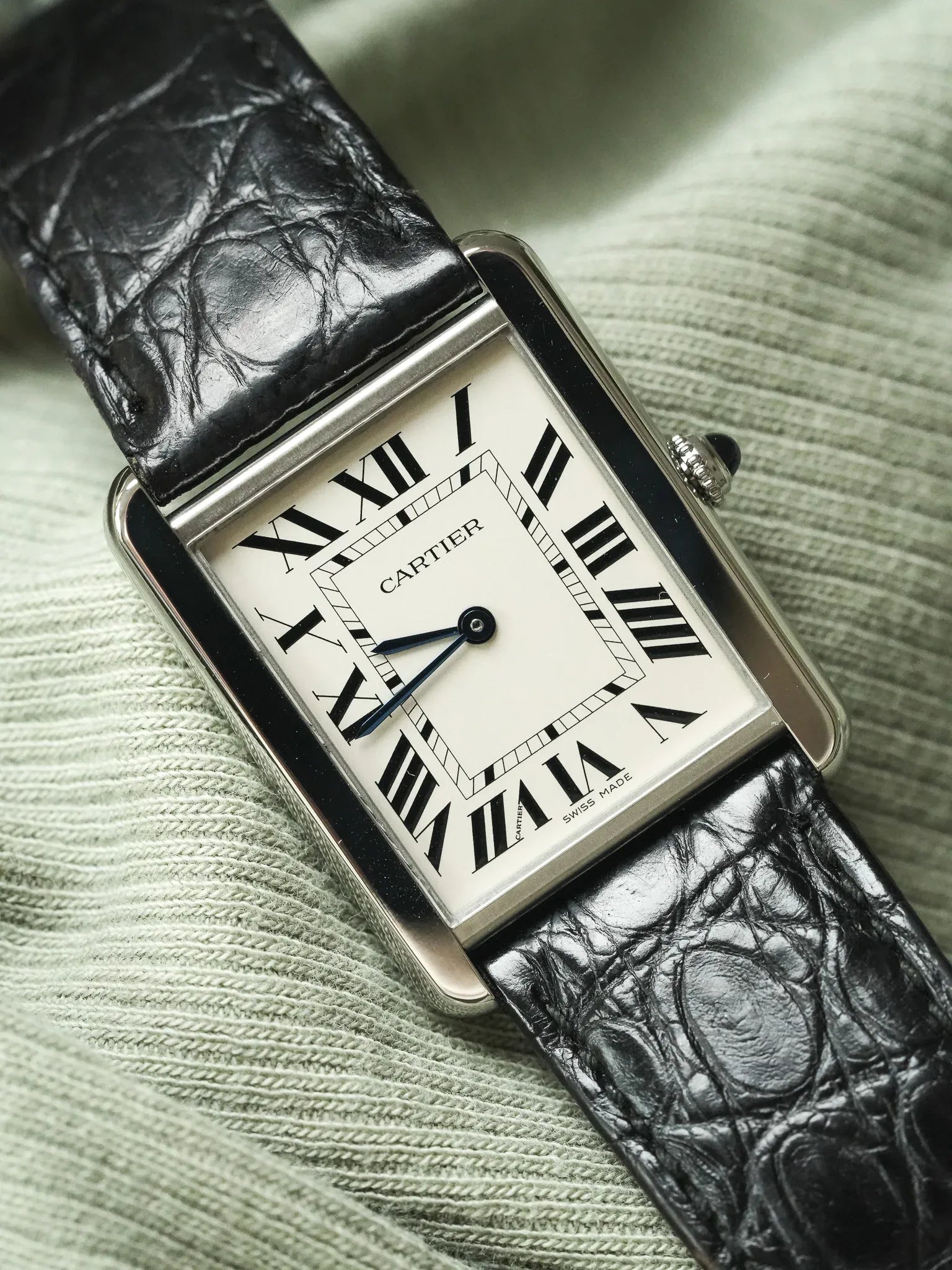 Cartier - 3169 Tank Solo Large Acier Quartz - 2010s - Atelier Victor