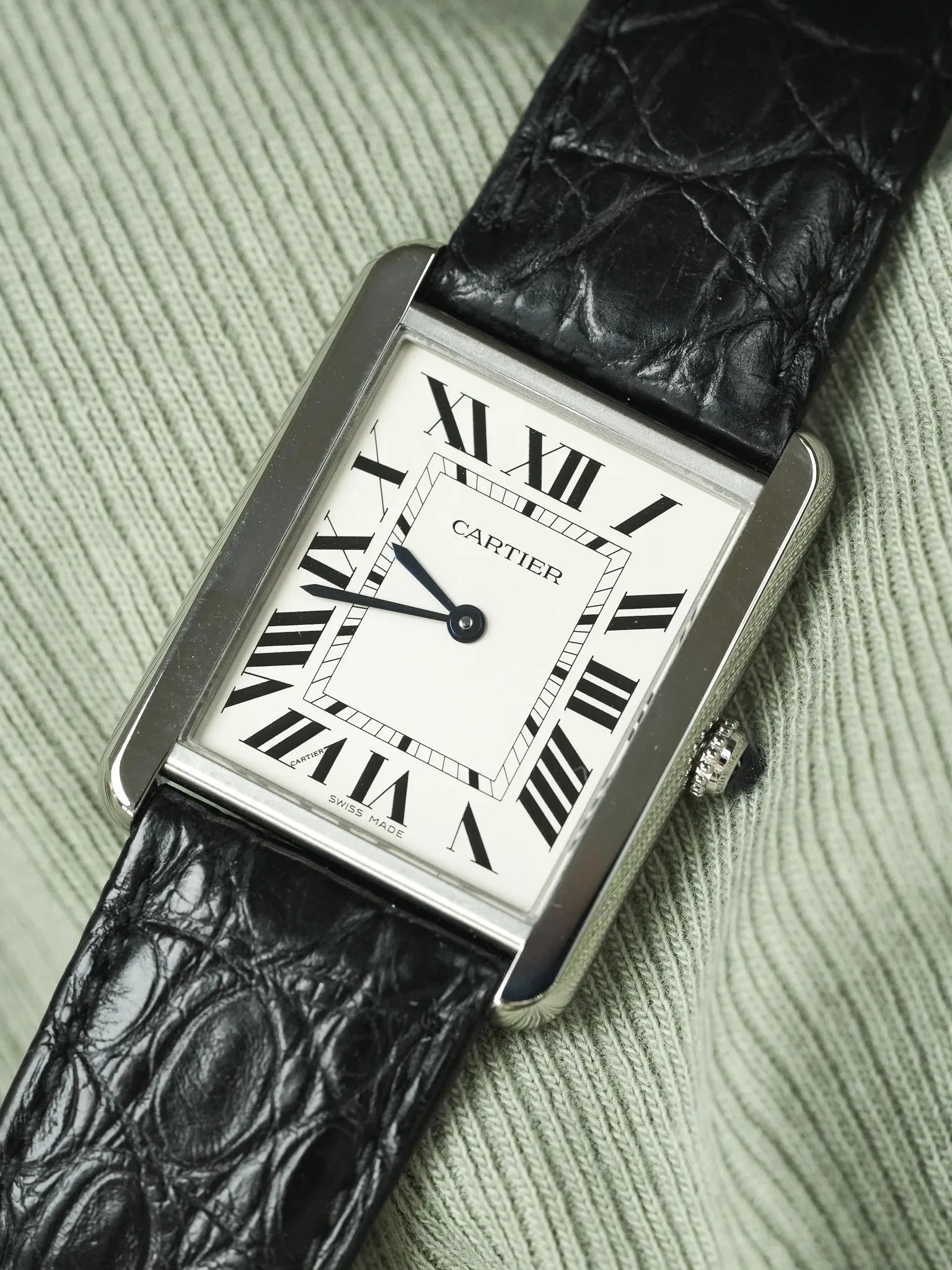 Cartier - 3169 Tank Solo Large Acier Quartz - 2010s - Atelier Victor