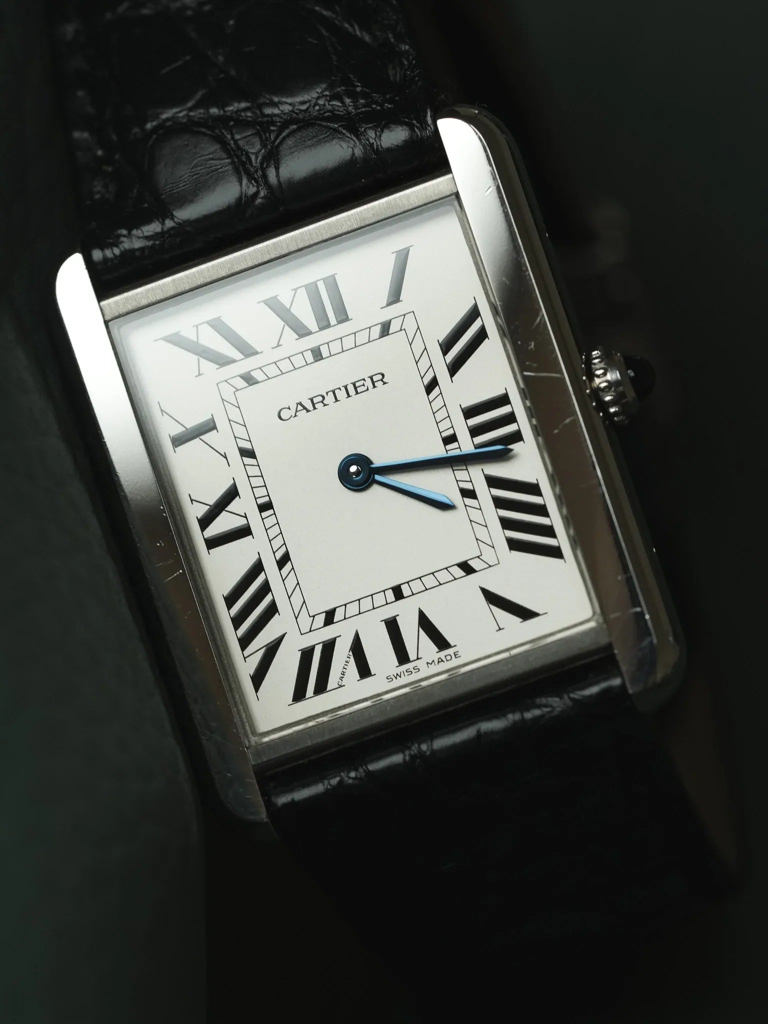 Cartier - 3169 Tank Solo 大型钢石英折叠扣 - 2010年代 