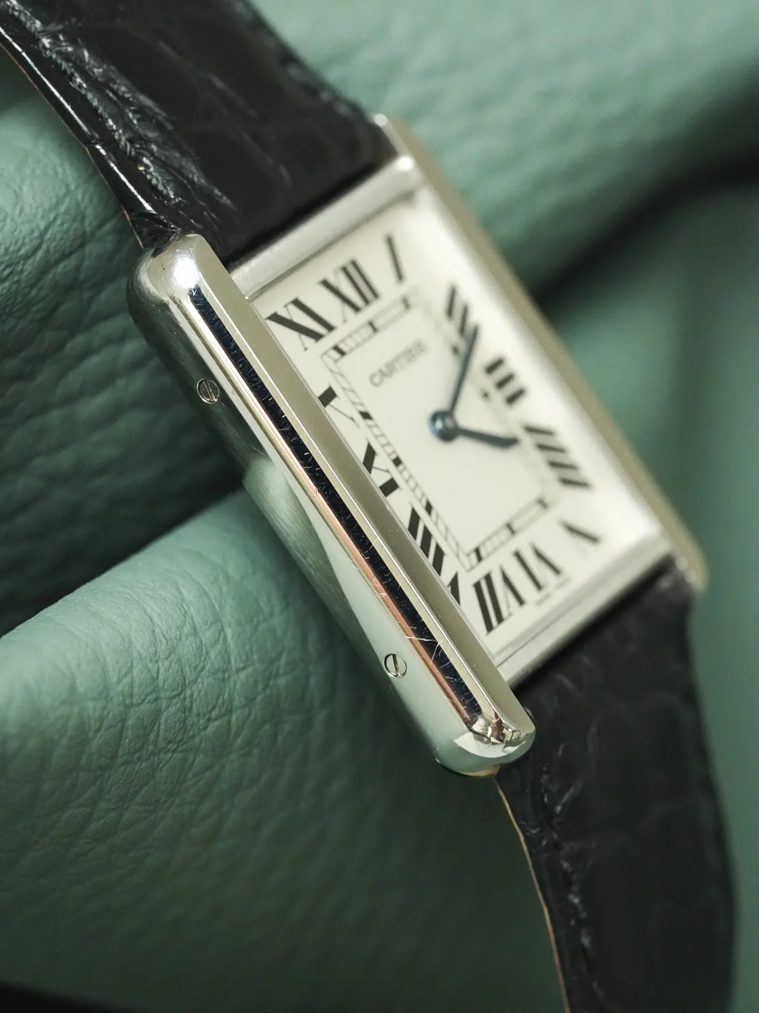 Cartier - 3169 Tank Solo 大型钢石英折叠扣 - 2010年代 