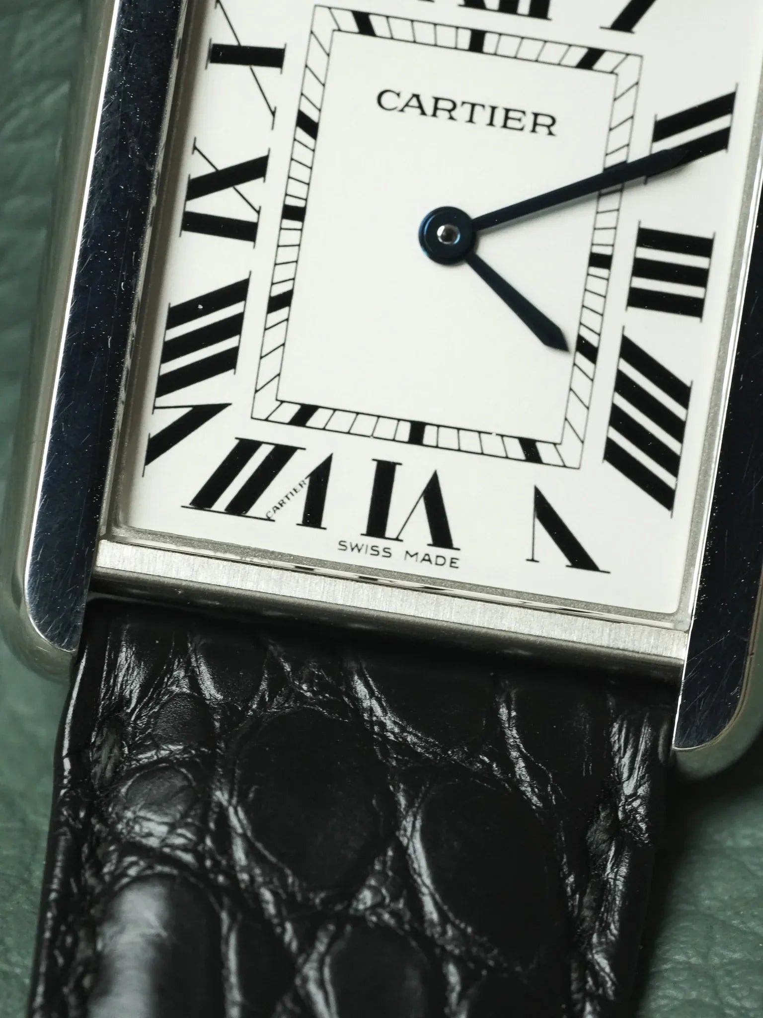 Cartier - 3169 Tank Solo 大型钢石英折叠扣 - 2010年代 