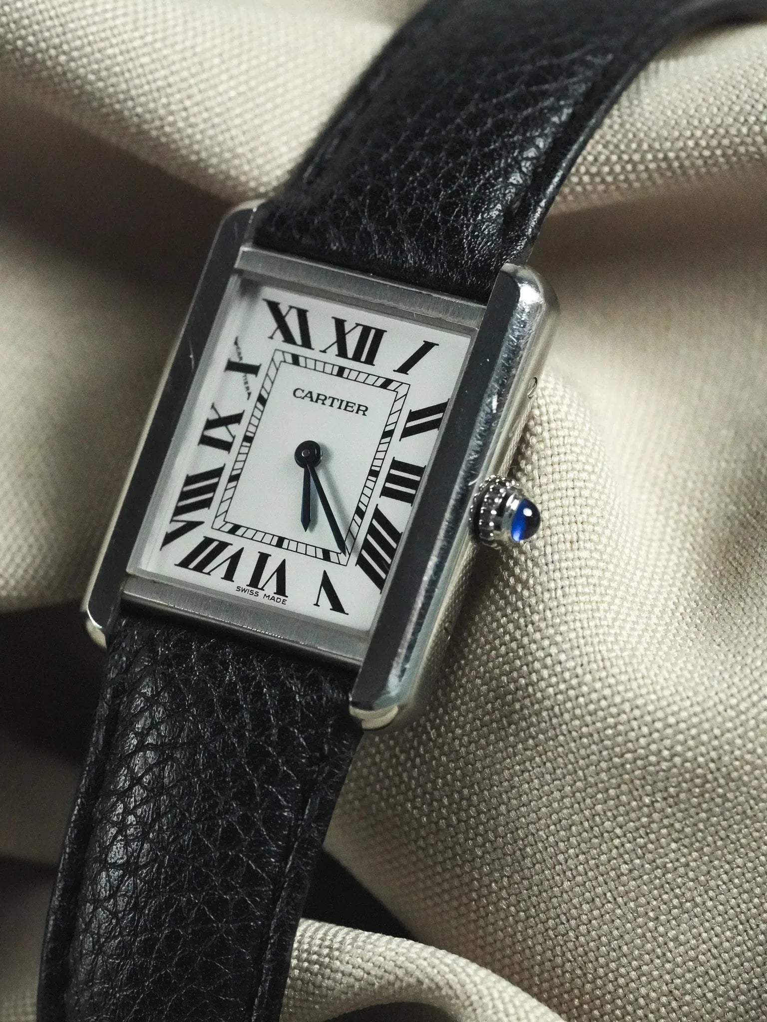 Cartier - 3170 Tank Solo Acier Quartz - 2010s - Atelier Victor