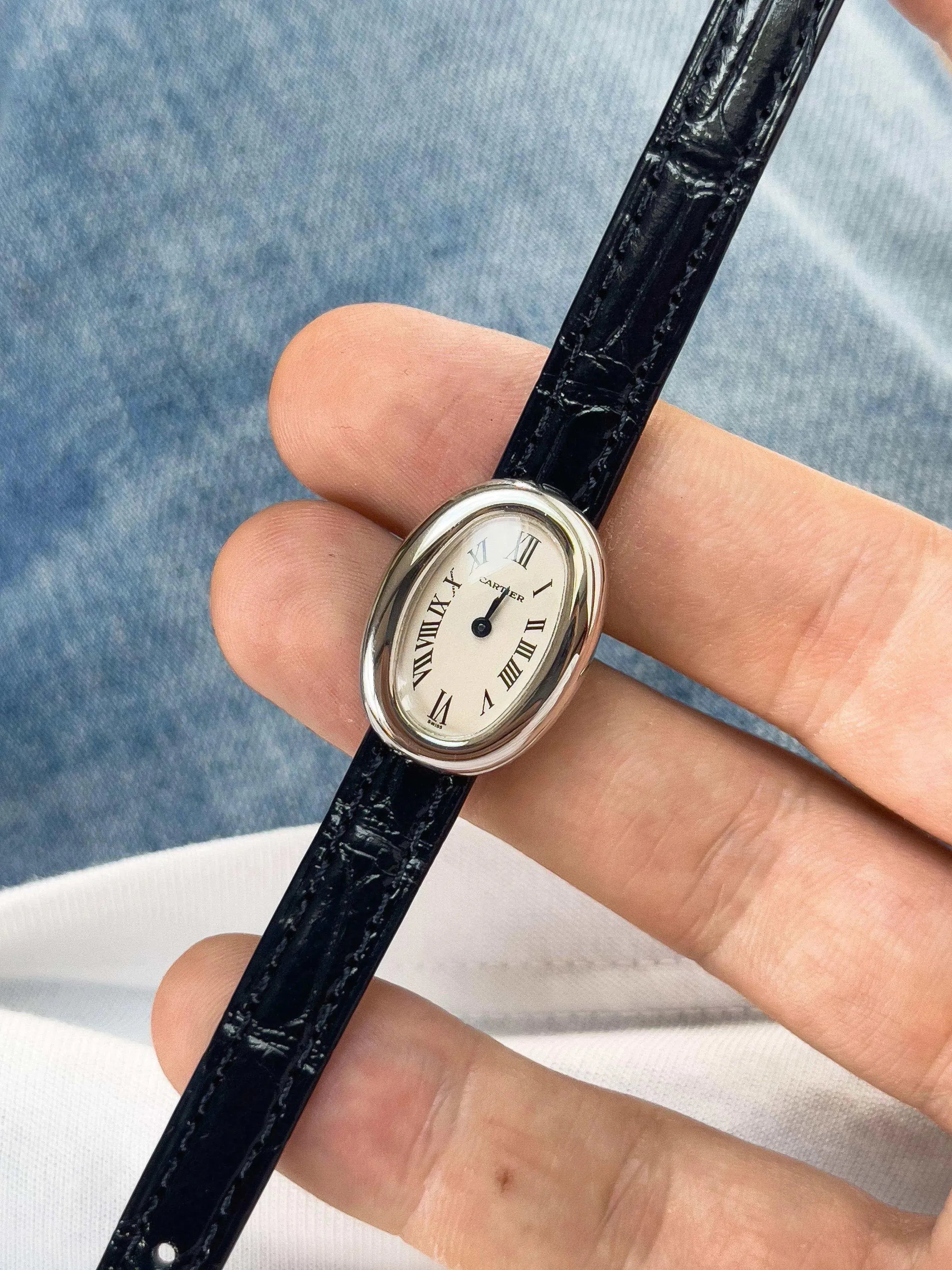 Cartier - Baignoire mini or blanc 18k quartz - 1990s - Atelier Victor