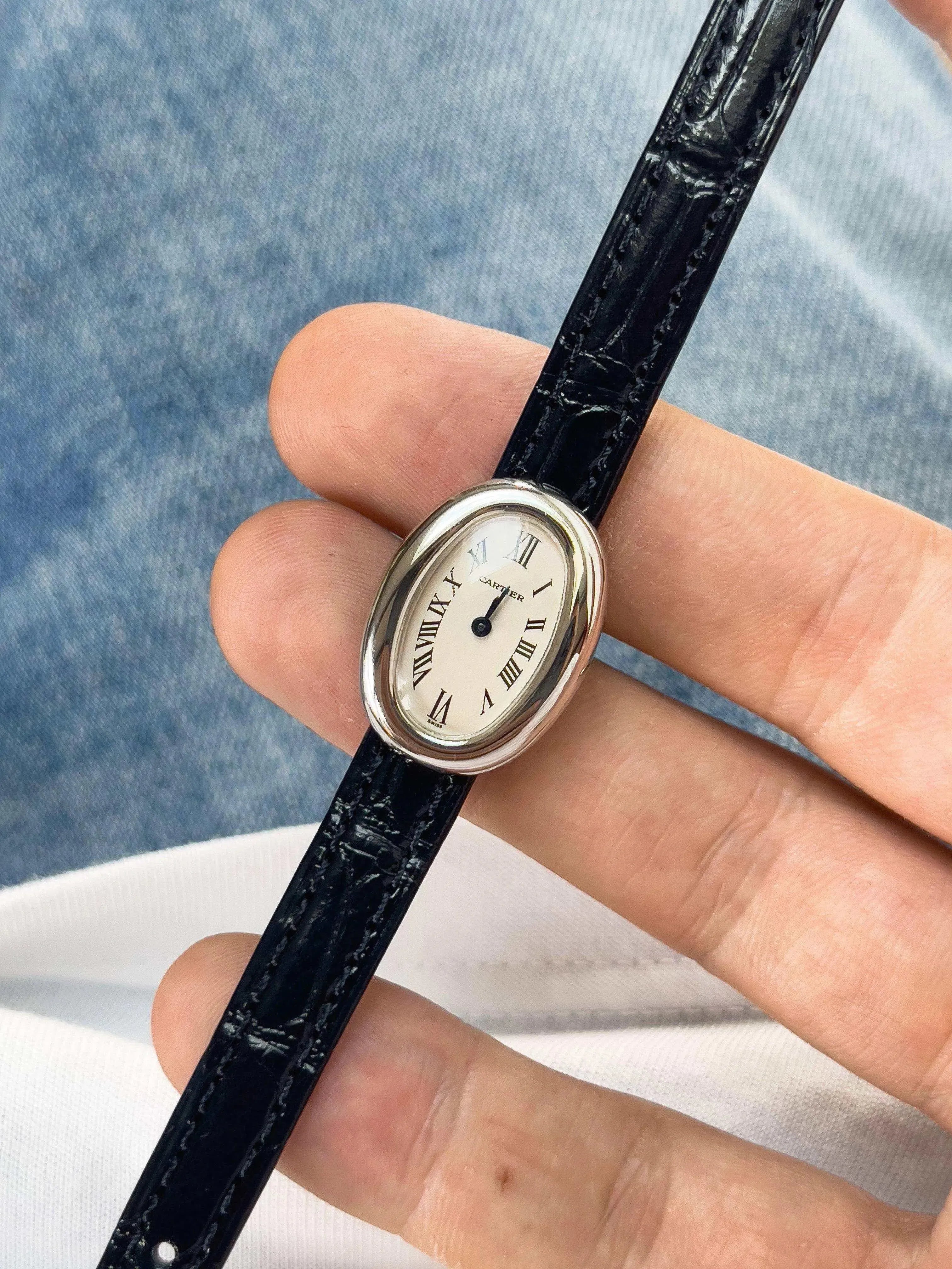 Cartier - Baignoire mini or blanc 18k quartz - 1990s - Atelier Victor - Vintage  Shop