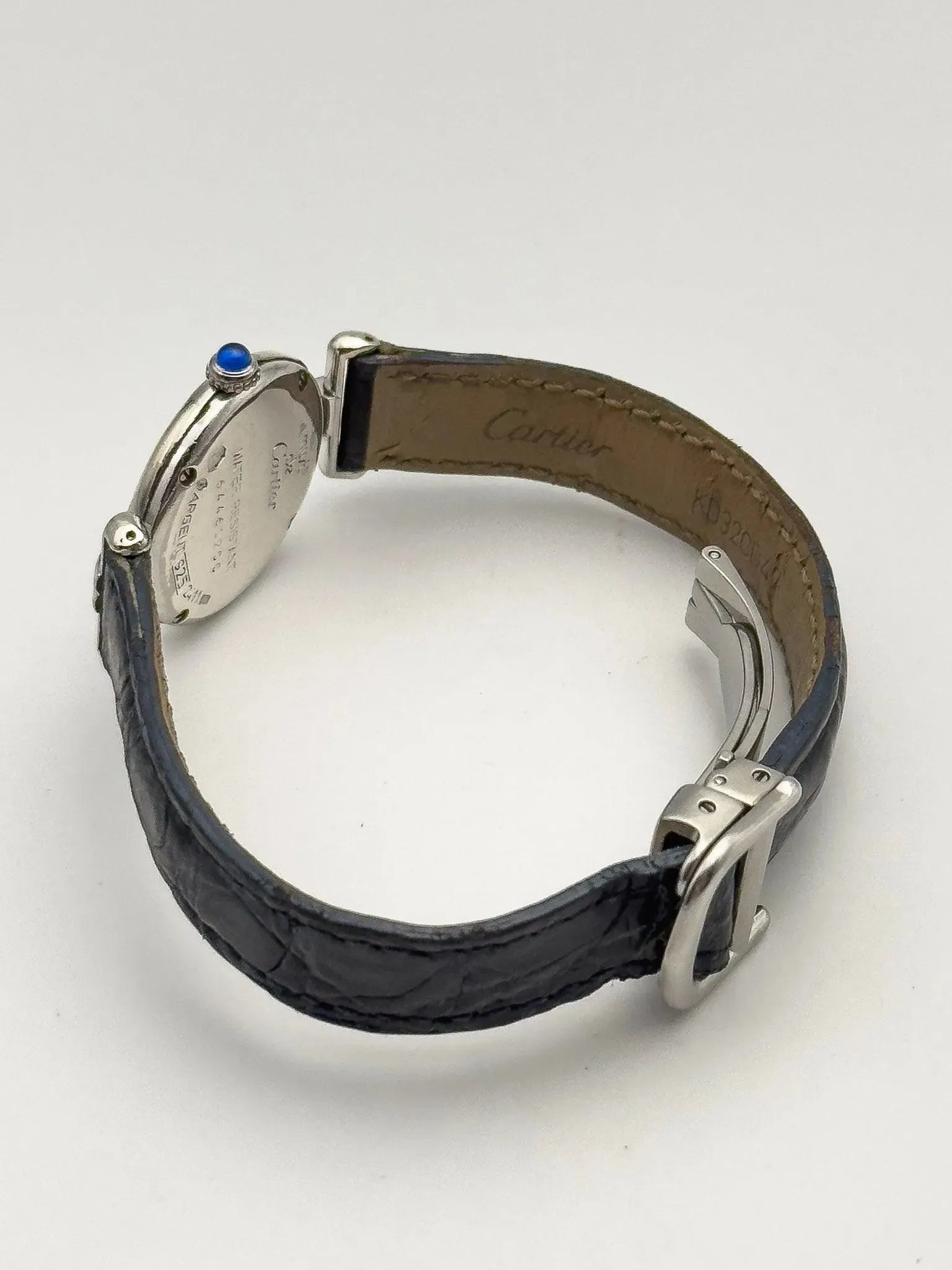 Cartier - Colisée must argent cadran blanc - boîte - 1990s - Atelier Victor - Vintage  Shop