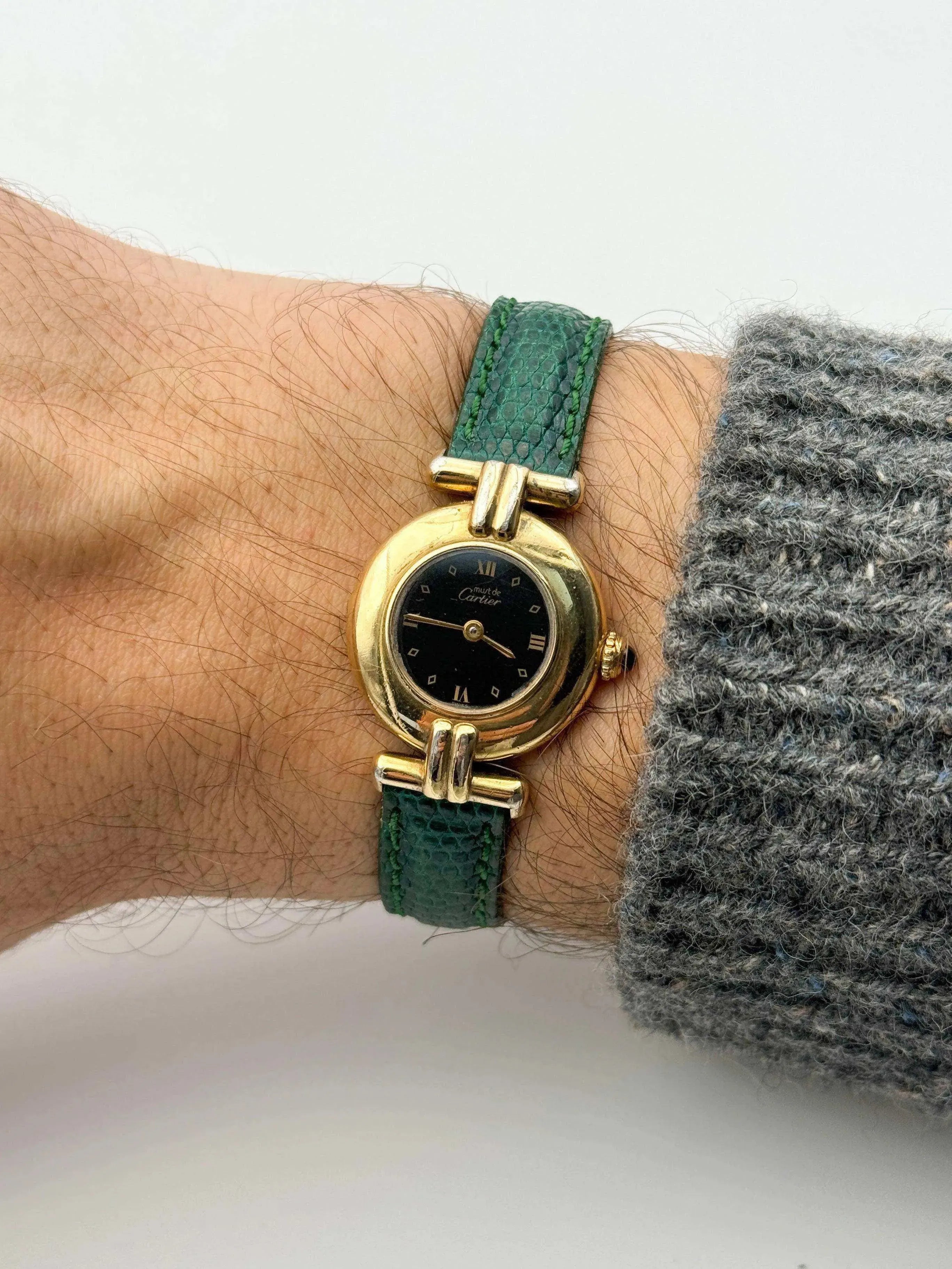 Cartier - Colisée Must Vermeil Noir - 1980s - Atelier Victor - Vintage  Shop