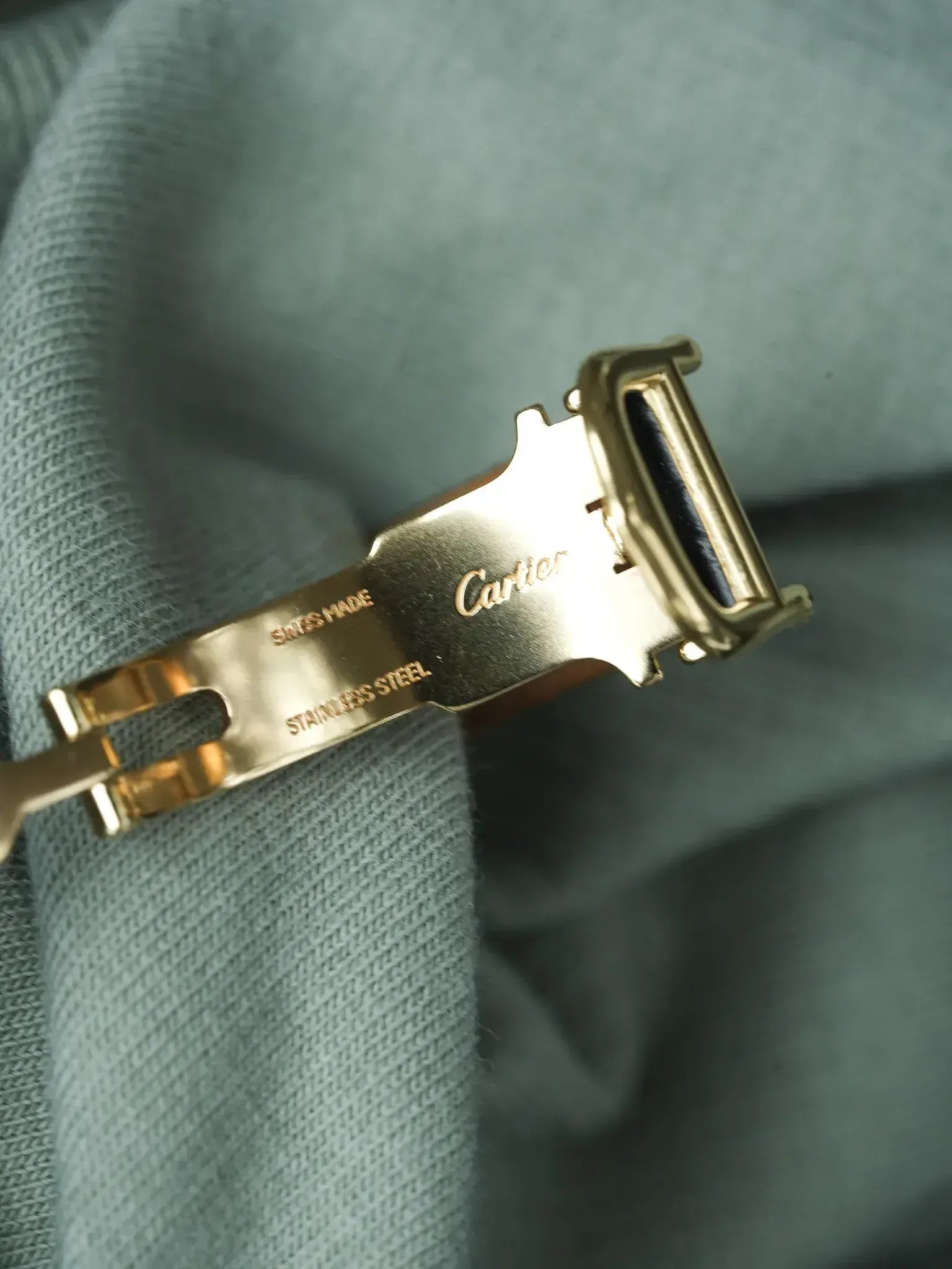 Cartier - 红宝石斗兽场 白色表盘 折叠扣 - 1990s 