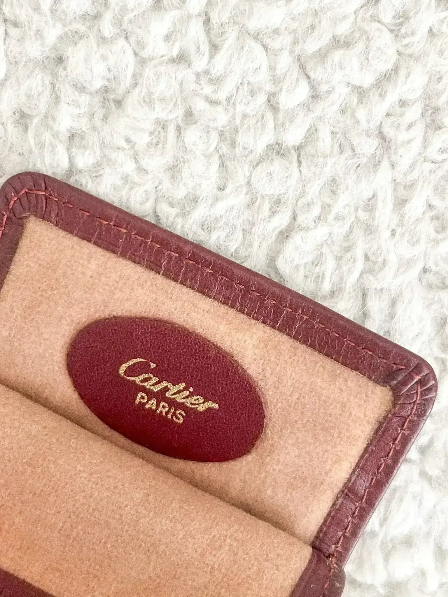 Cartier - Vintage red leather eyeglass cases