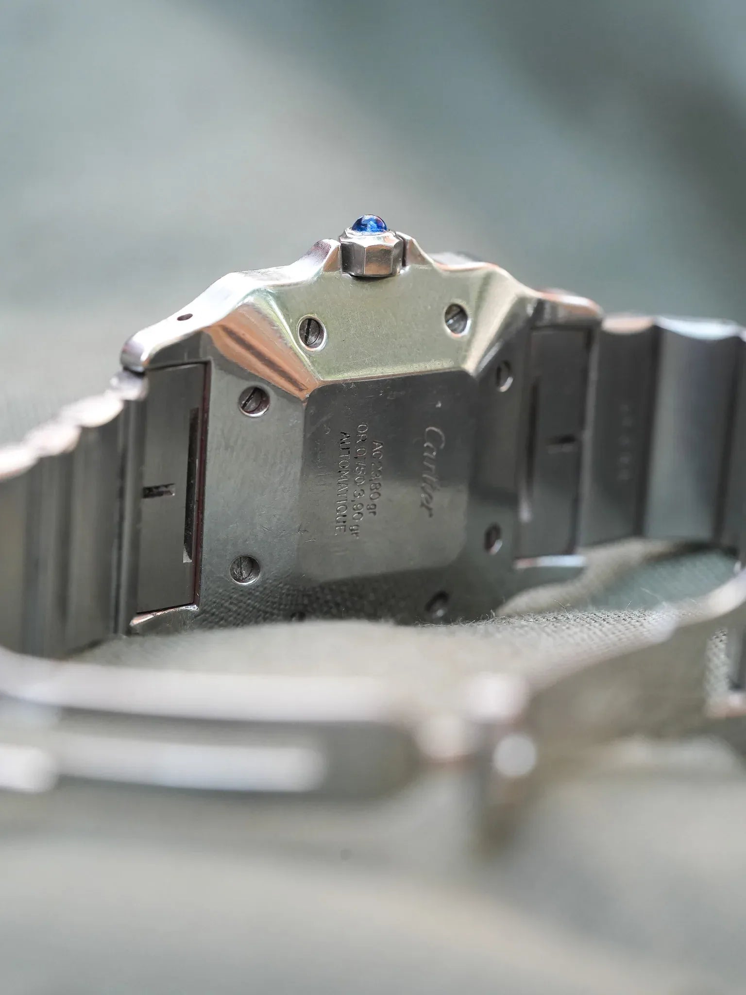 Cartier - La fameuse Santos 2961 or et acier - 1980s - Atelier Victor