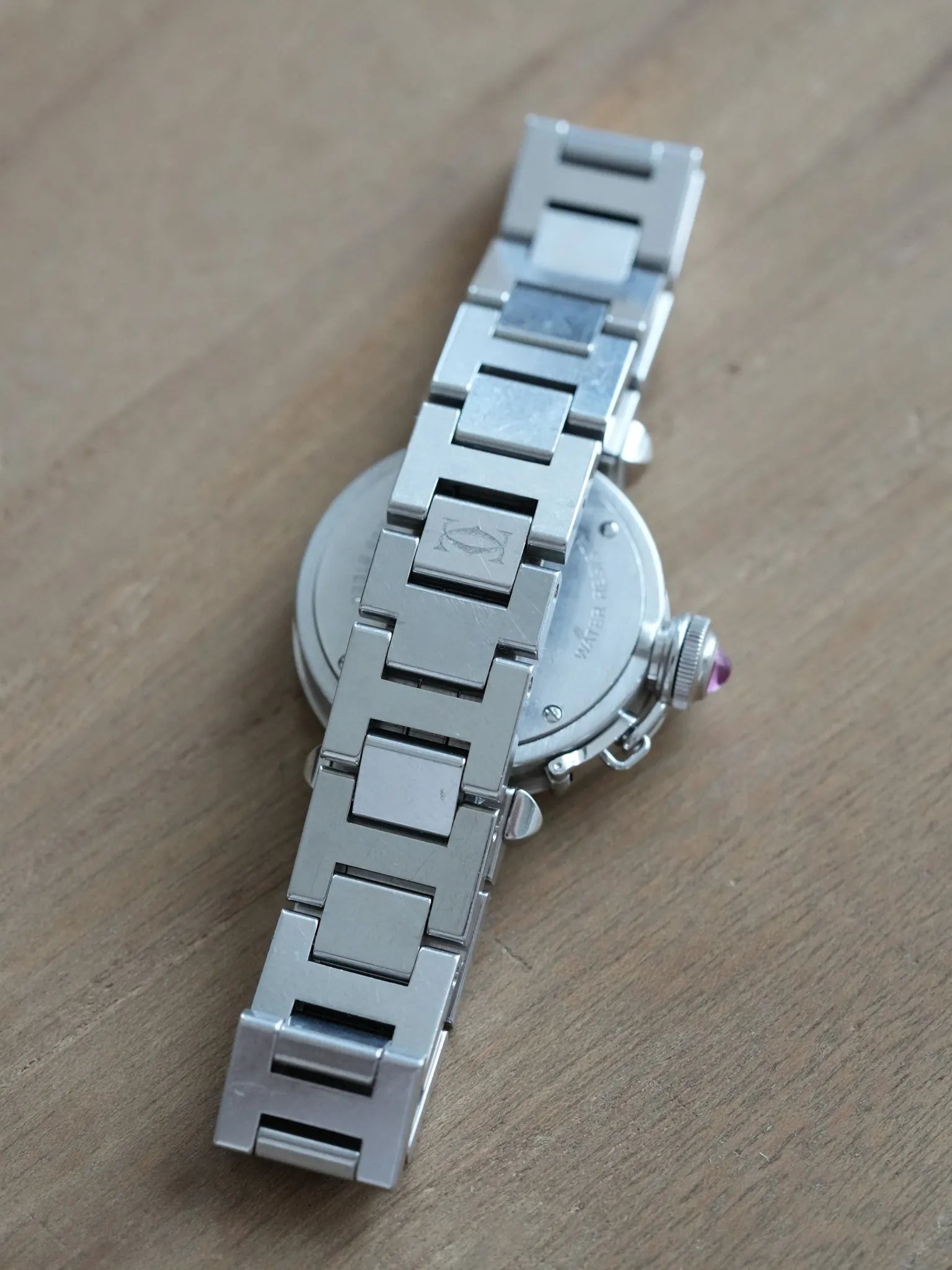 Cartier - Mini Pasha Rose 2973 27mm Acier - 2000s - Atelier Victor Paris - Vintage Watch Shop Dubai