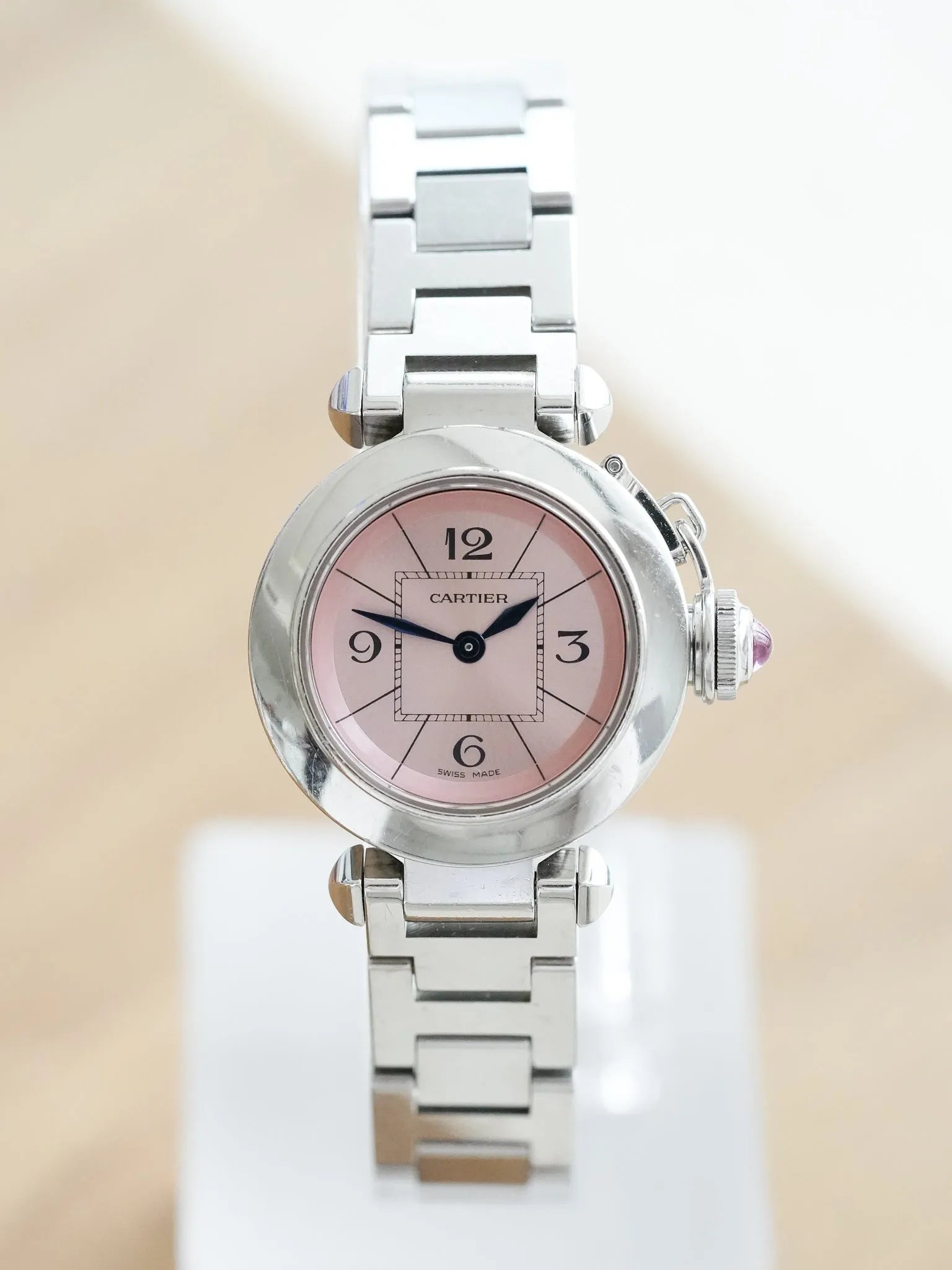Cartier - Mini Pasha Rose 2973 27mm Acier - 2000s - Atelier Victor - Vintage  Shop