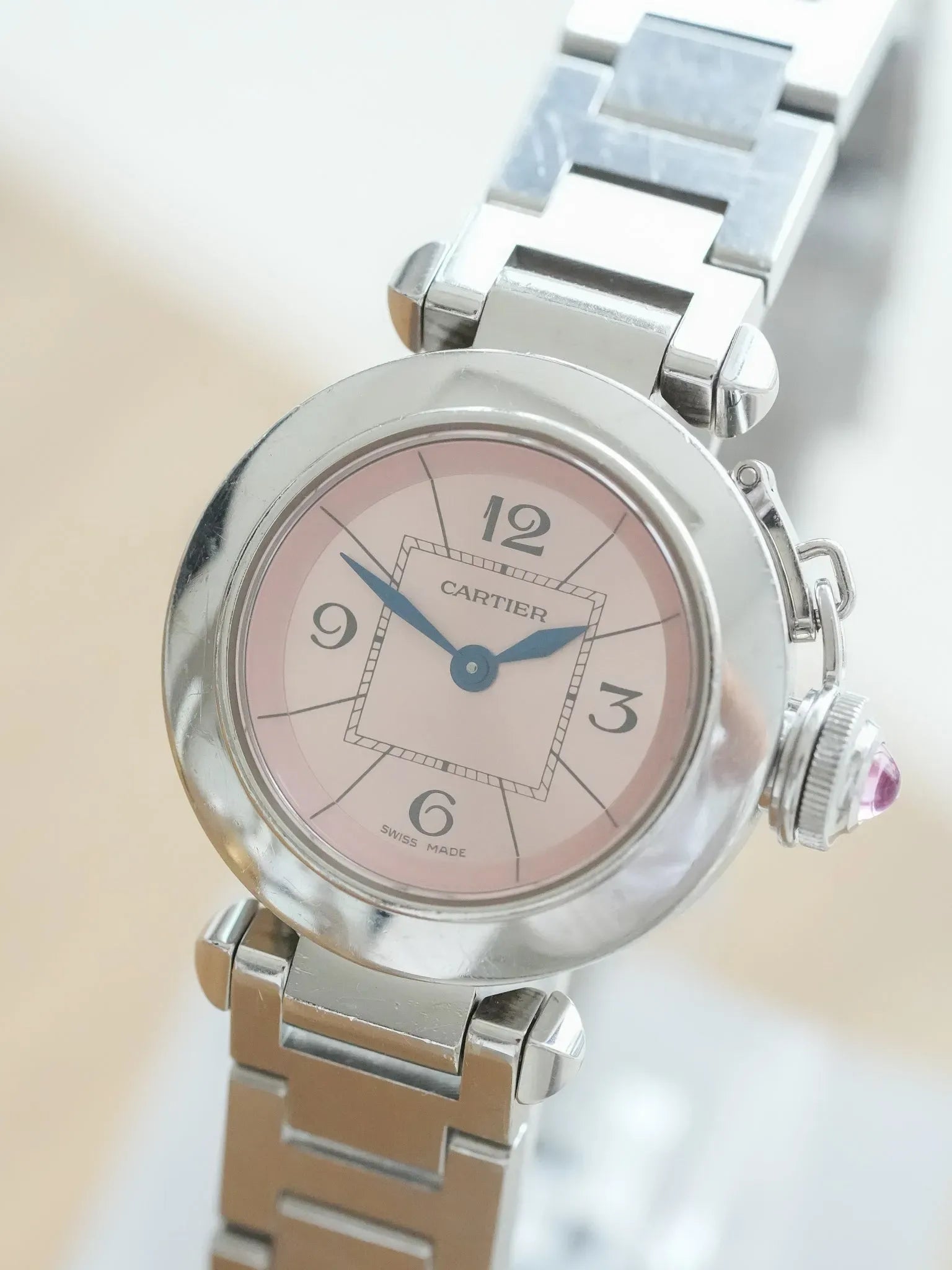 Cartier - Mini Pasha Rose 2973 27mm Acier - 2000s - Atelier Victor - Vintage  Shop