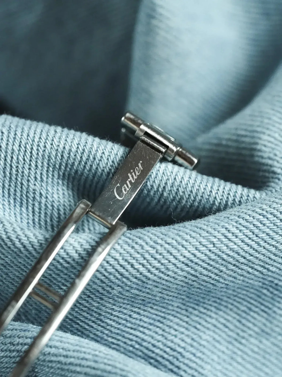 مشبك فولاذي قابل للطي مغلق - ساعة Cartier Must 21 1340 فينتاج - Atelier Victor