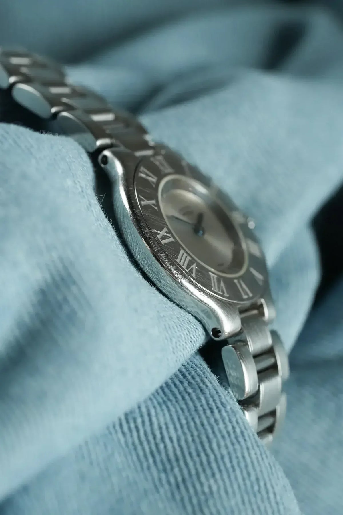 جانب علبة فولاذية بسماكة 5.3 مم - ساعة Cartier Must 21 1340 فينتاج - Atelier Victor