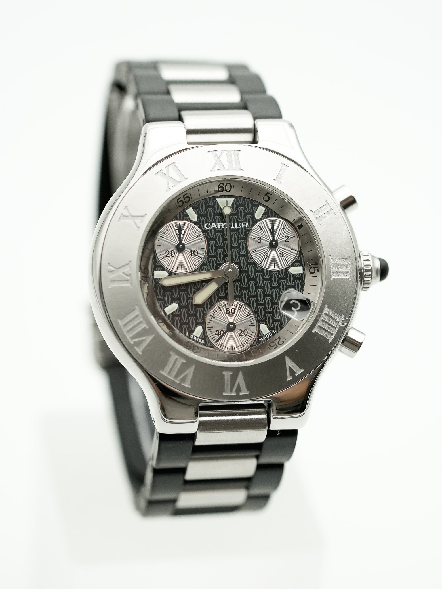 Cartier - Must Chronographe Noir - 1990s - Atelier Victor - Vintage  Shop