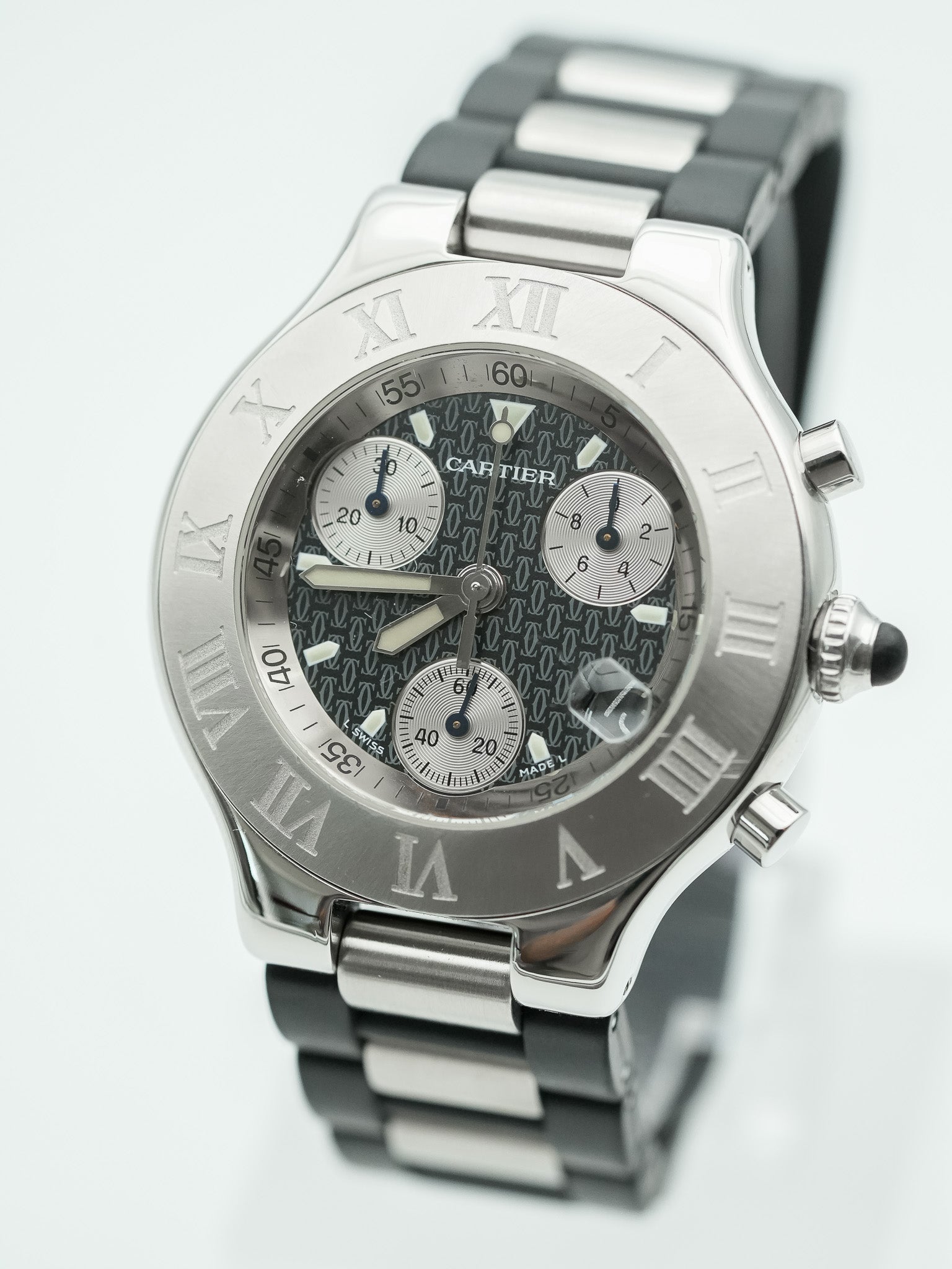 Cartier - Must Chronographe Noir - 1990s - Atelier Victor - Vintage  Shop