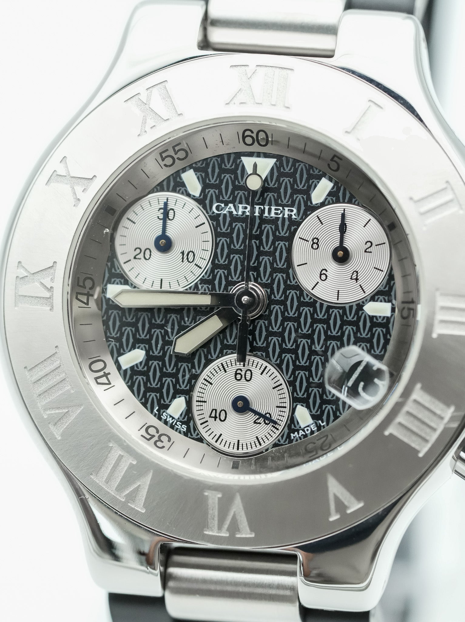 Cartier - Must Chronographe Noir - 1990s - Atelier Victor - Vintage  Shop