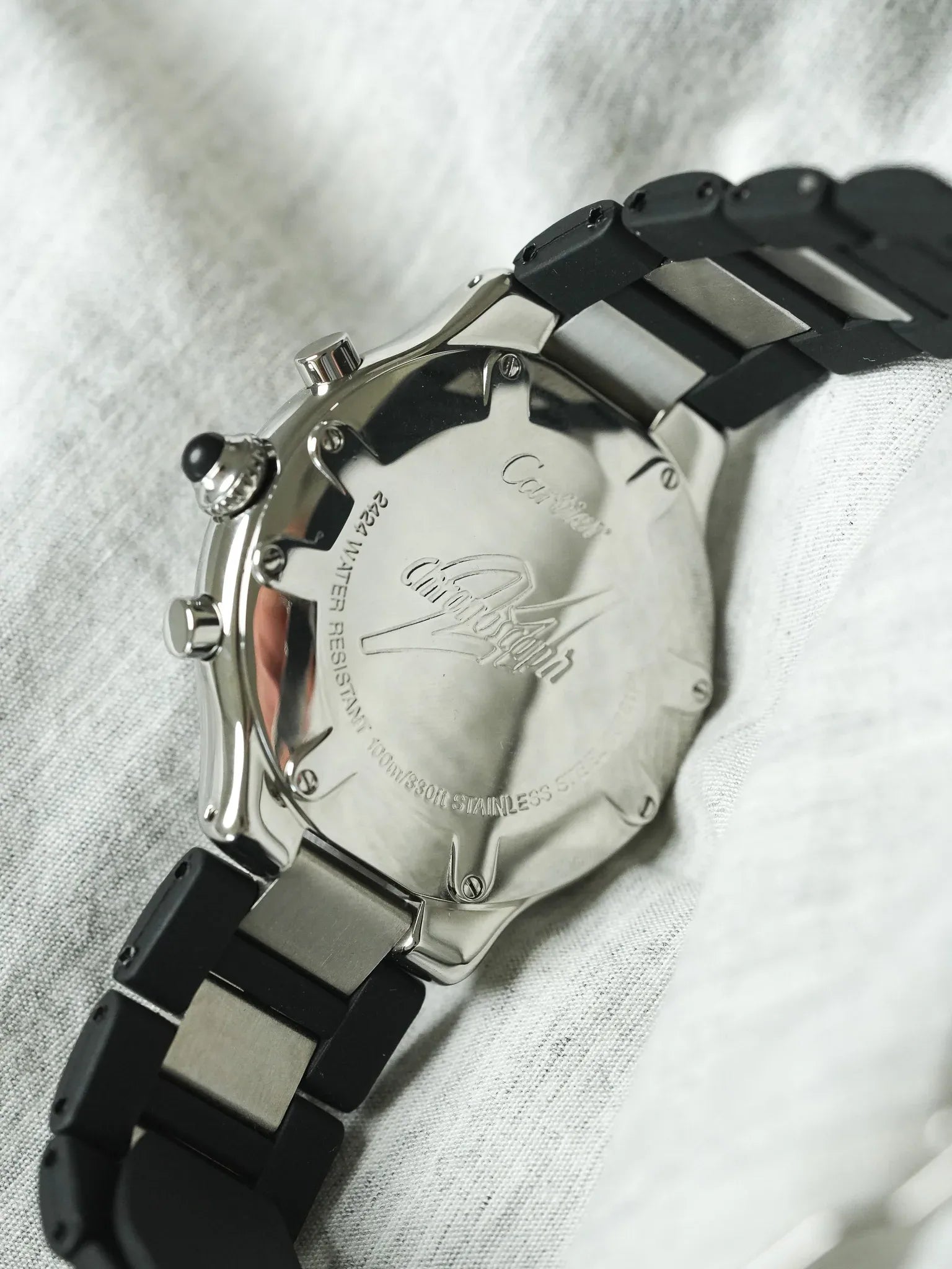 Cartier - Must Chronographe Noir 2424 - papier - 2003 - Atelier Victor