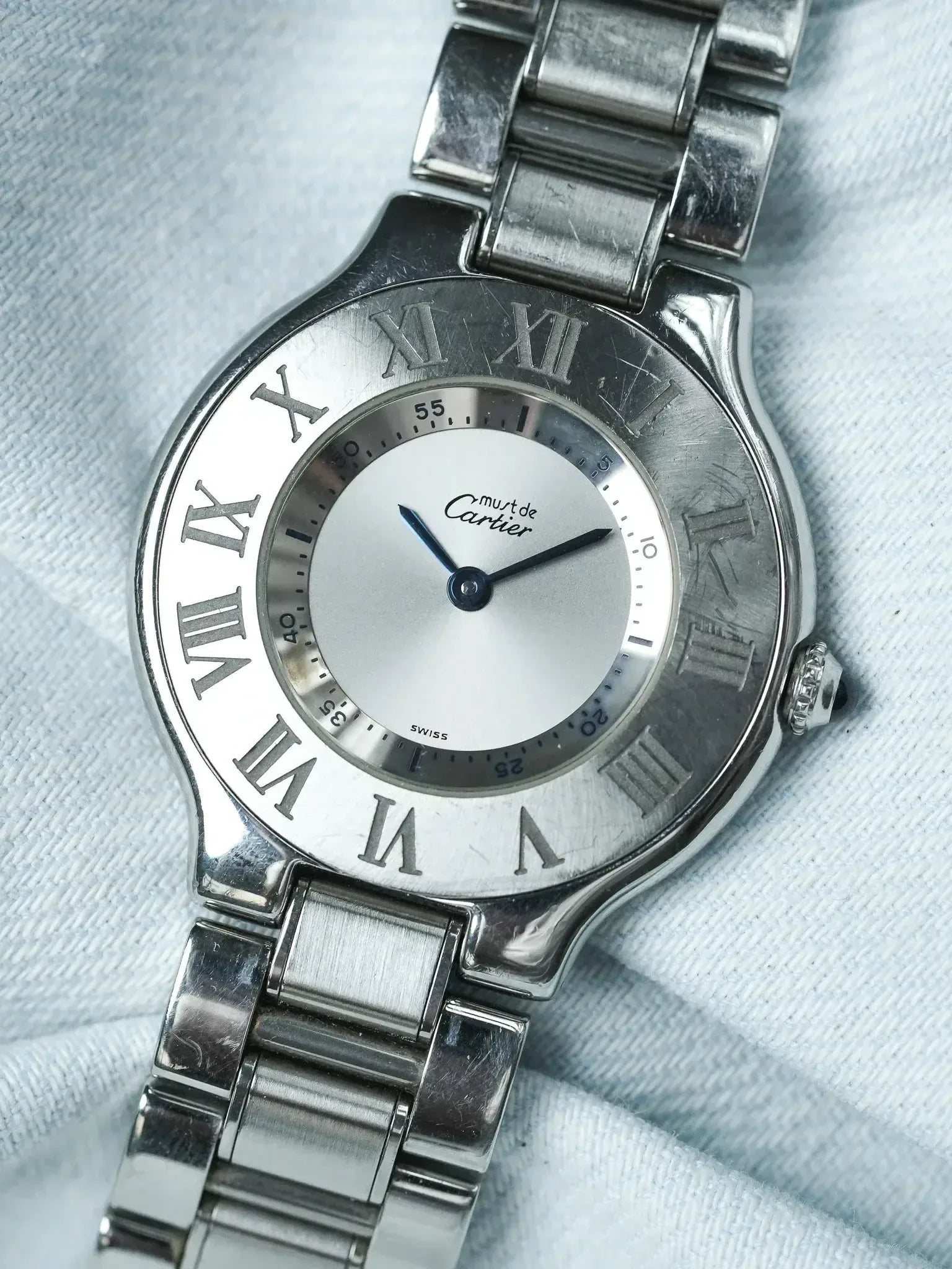 カルティエ Cartier マスト21 1330 レディース腕時計 クォーツ コンビ 