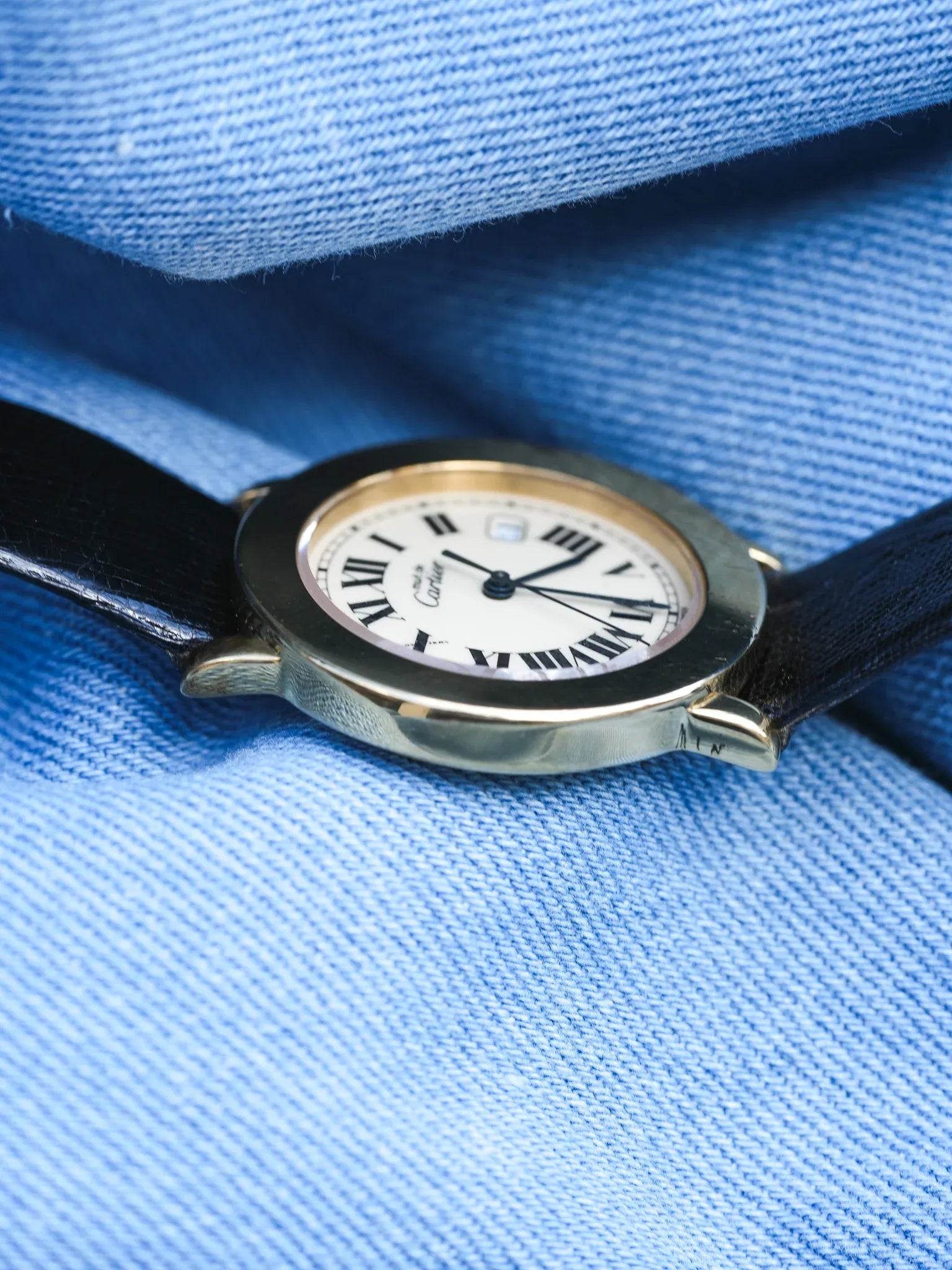 Cartier - Must de Cartier Ronde Vermeil Large - Boîte & Papier - 1994 - Atelier Victor